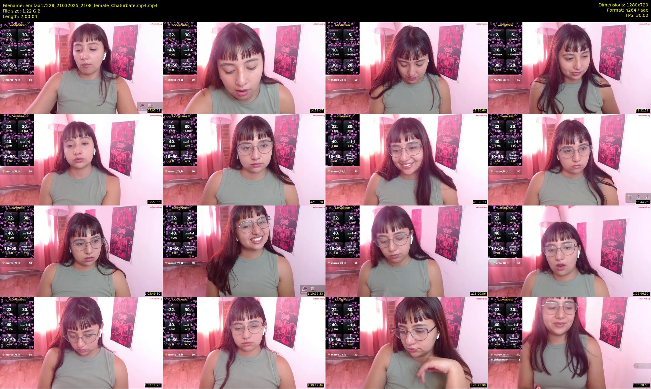 emitaa17228 — 121 minute Chaturbate female cam show recording, 720p, Mar 21, 2025