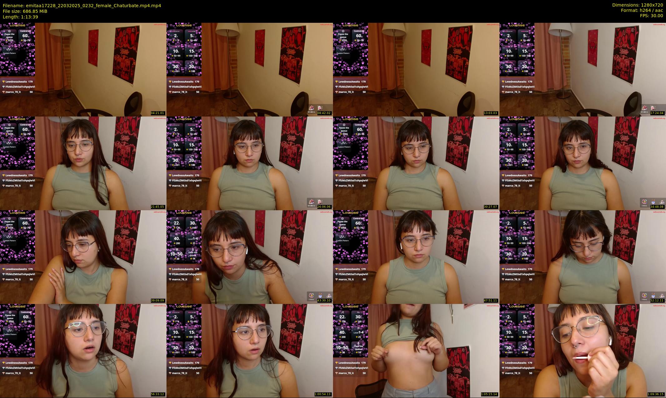 emitaa17228 — 74 minute Chaturbate female cam show recording, 720p, Mar 22, 2025