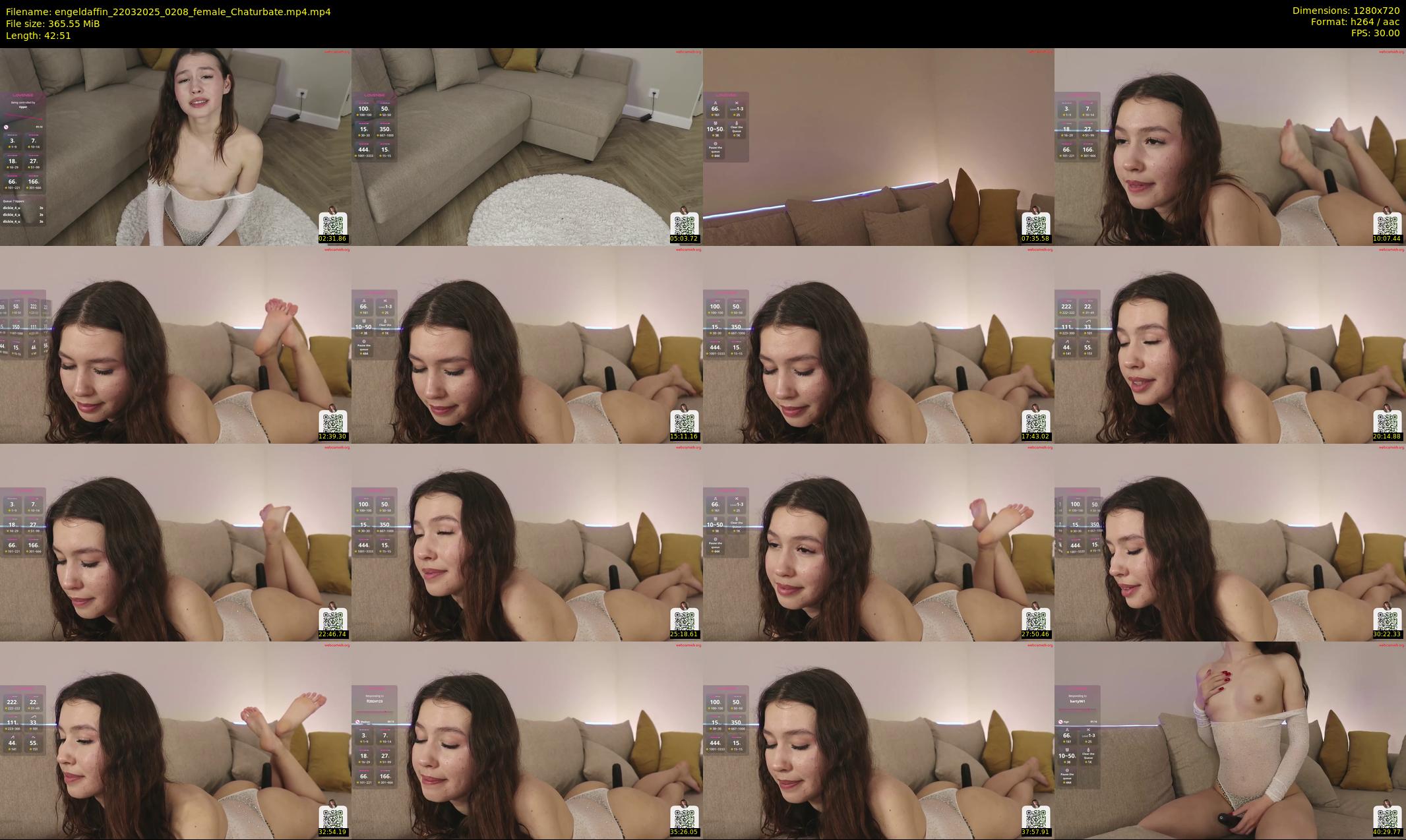 engeldaffin — 43 minute Chaturbate female cam show recording, 720p, Mar 22, 2025