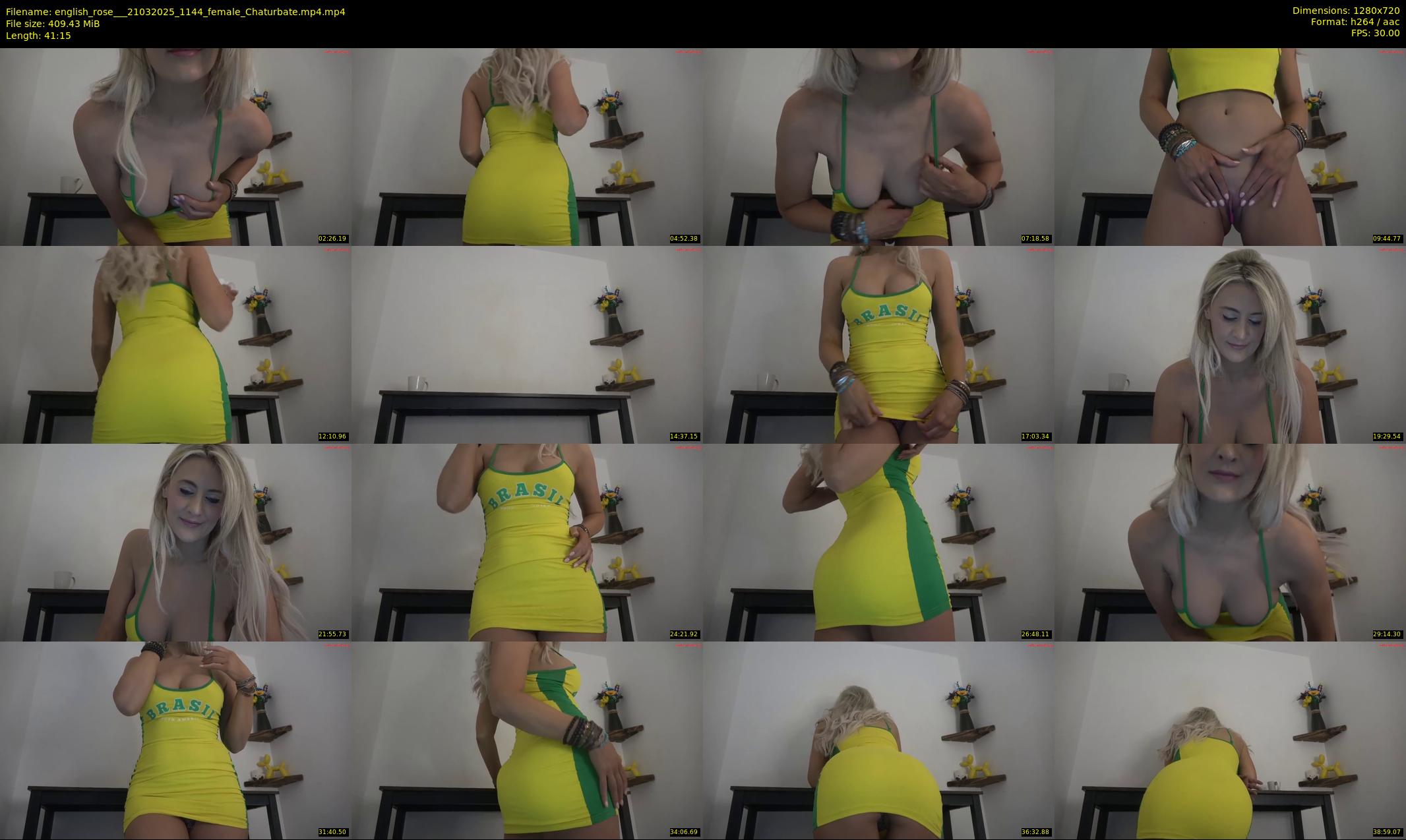 english_rose__ — 42 minute Chaturbate female cam show recording, 720p, Mar 21, 2025