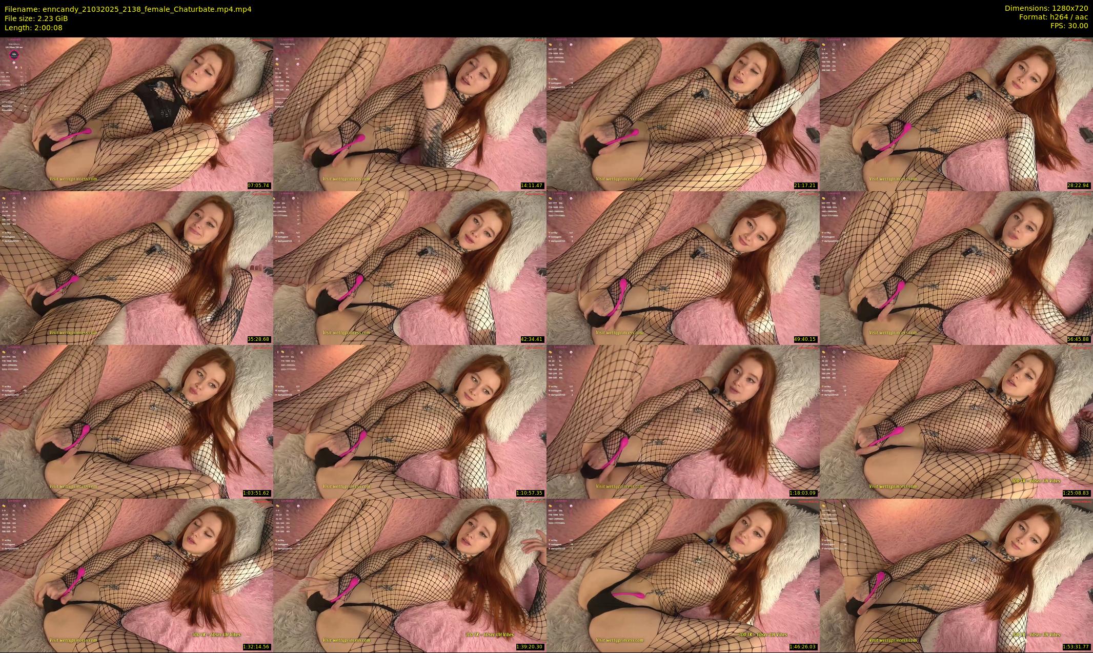 enncandy — 121 minute Chaturbate female cam show recording, 720p, Mar 21, 2025