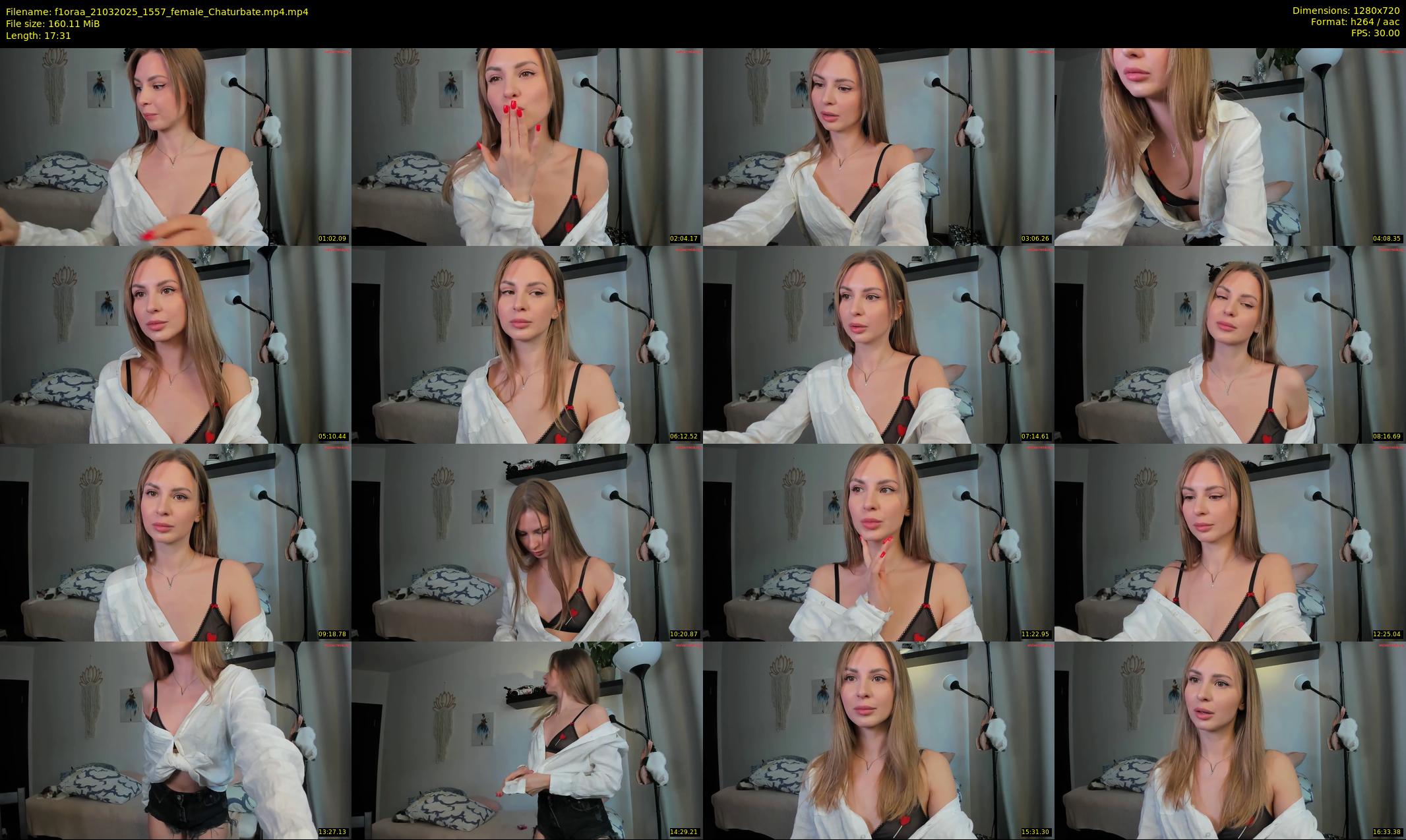 f1oraa — 18 minute Chaturbate female cam show recording, 720p, Mar 21, 2025