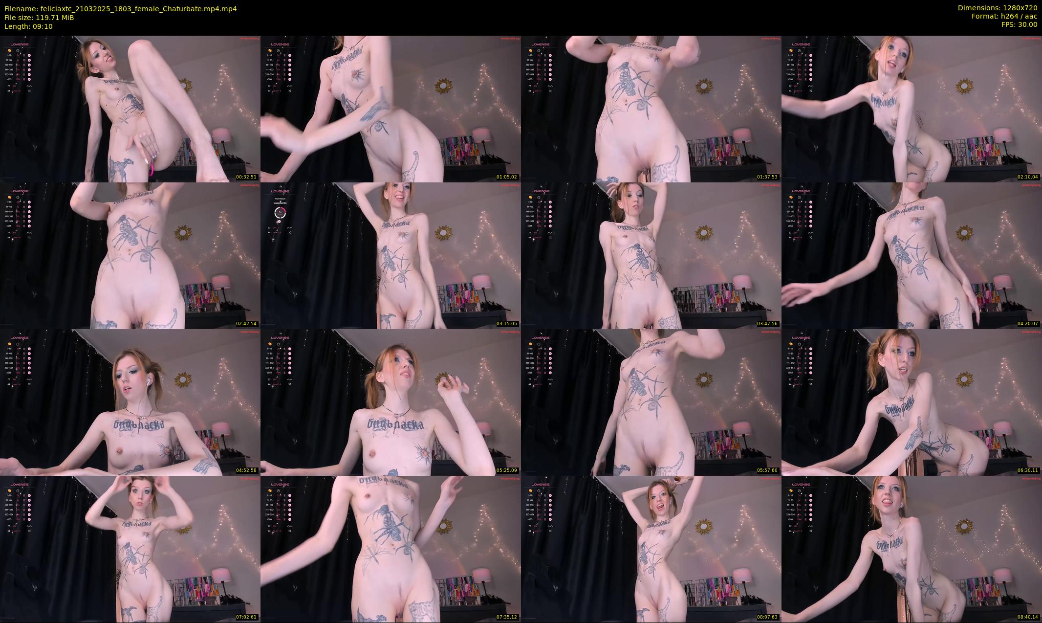 feliciaxtc — 10 minute Chaturbate female cam show recording, 720p, Mar 21, 2025