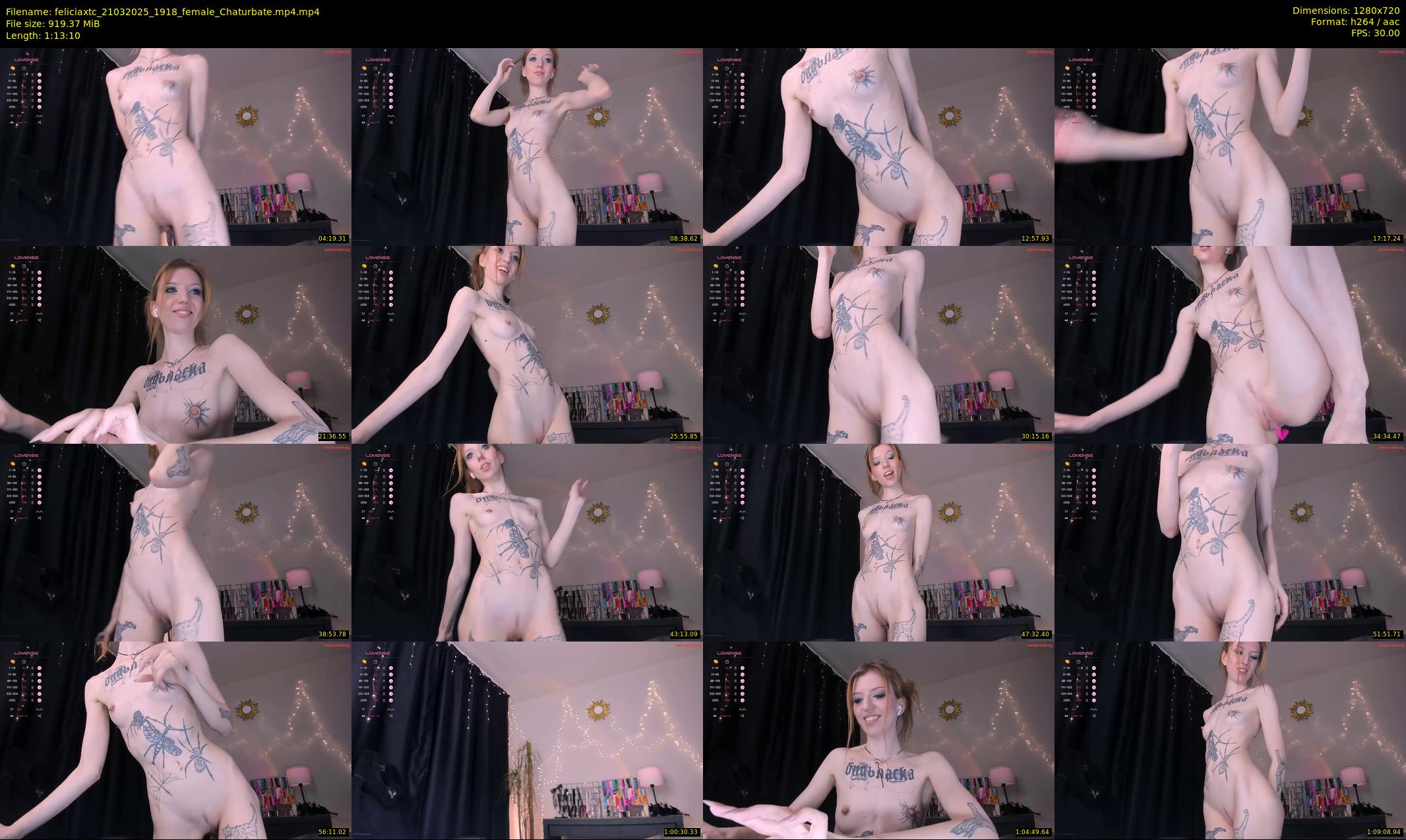 feliciaxtc — 74 minute Chaturbate female cam show recording, 720p, Mar 21, 2025