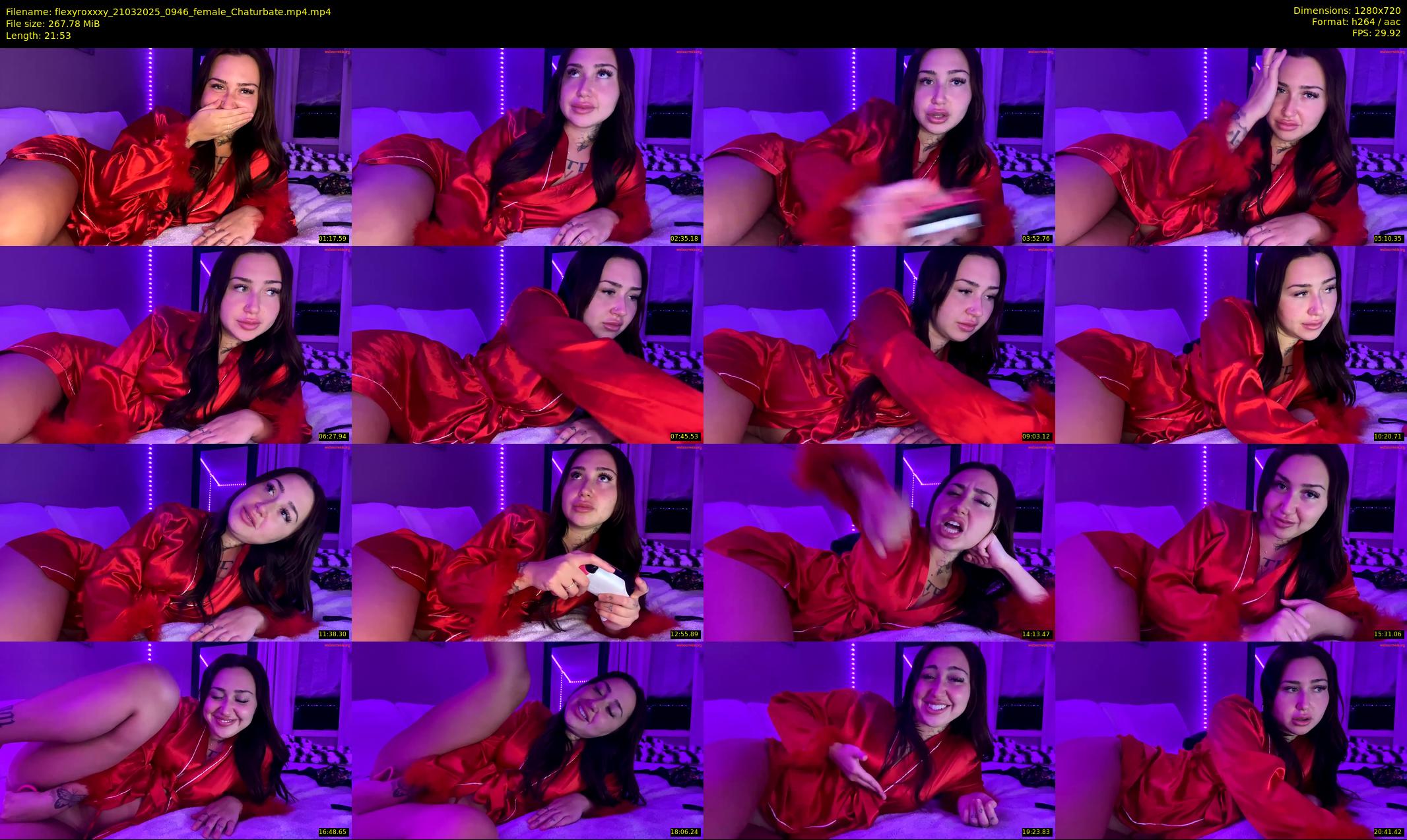 flexyroxxxy — 22 minute Chaturbate female cam show recording, 720p, Mar 21, 2025