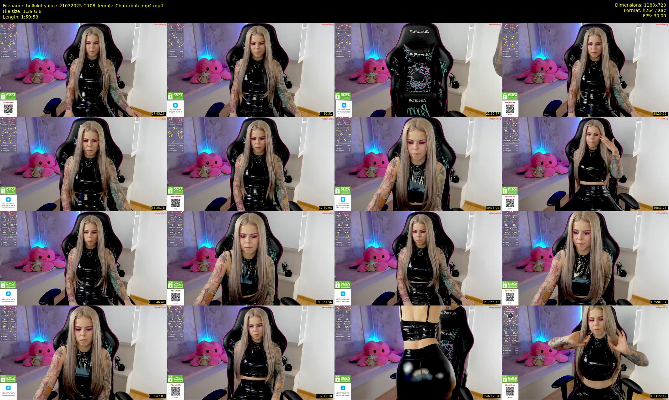 hellokittyalice — 120 minute Chaturbate female cam show recording, 720p, Mar 21, 2025