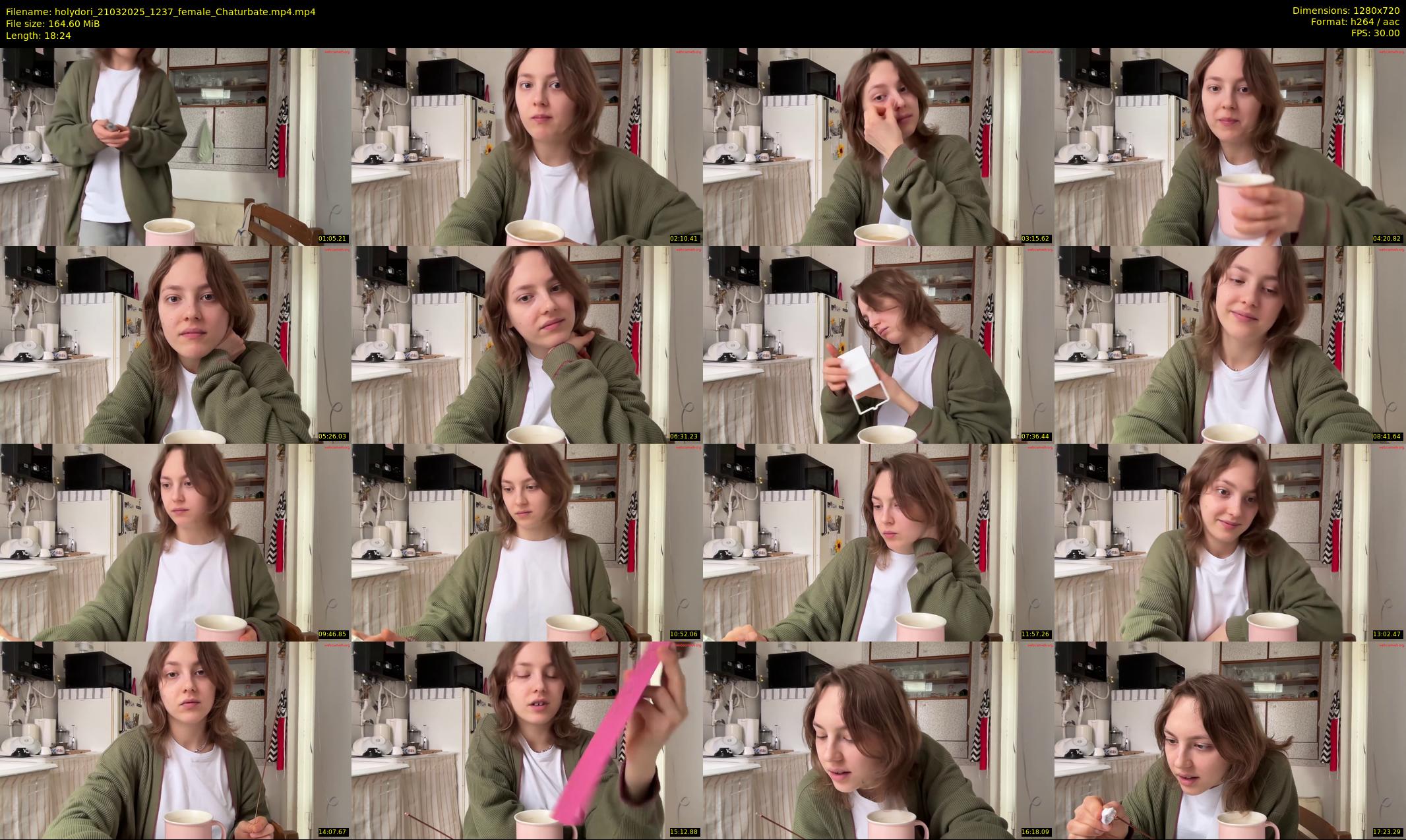 holydori — 19 minute Chaturbate female cam show recording, 720p, Mar 21, 2025