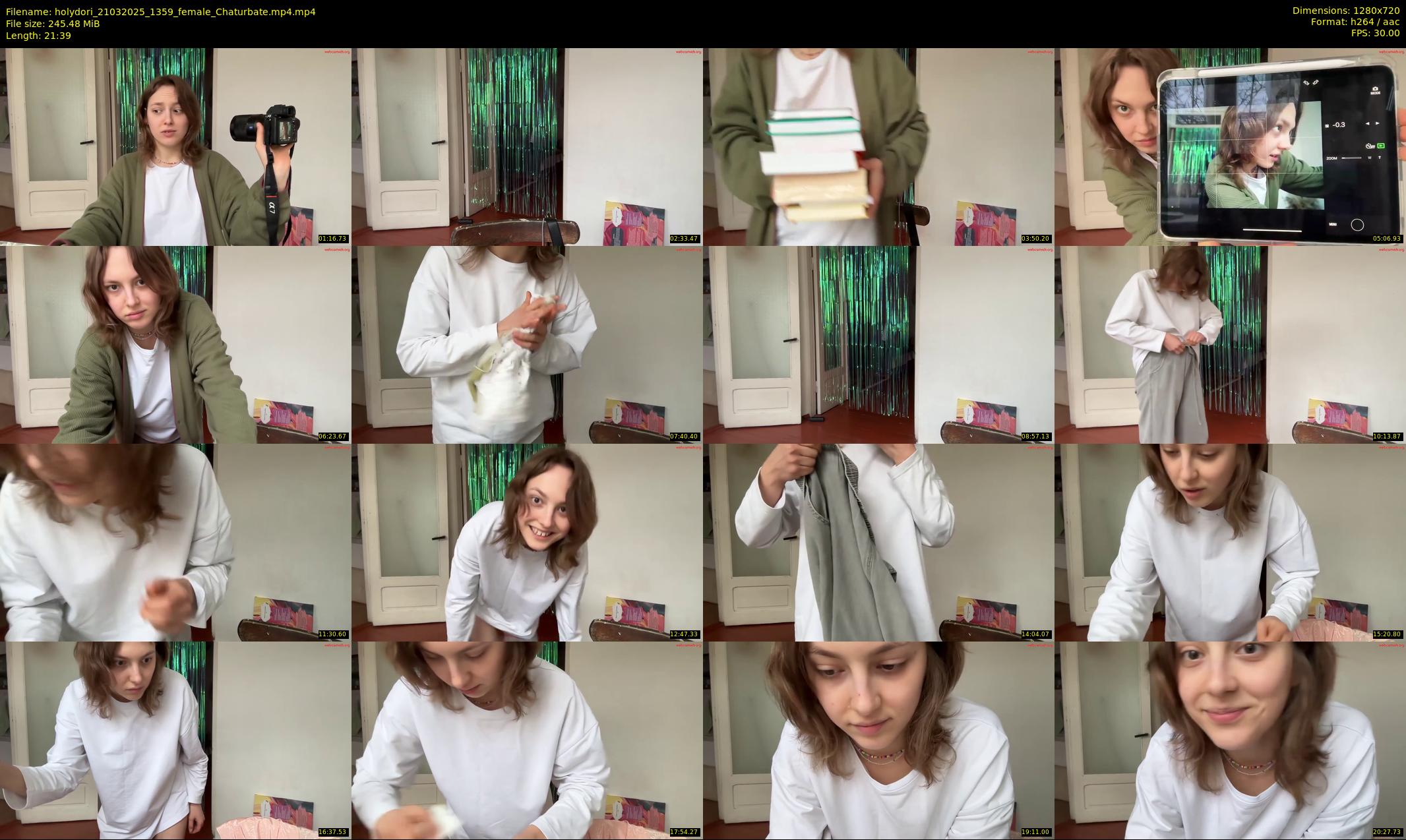 holydori — 22 minute Chaturbate female cam show recording, 720p, Mar 21, 2025