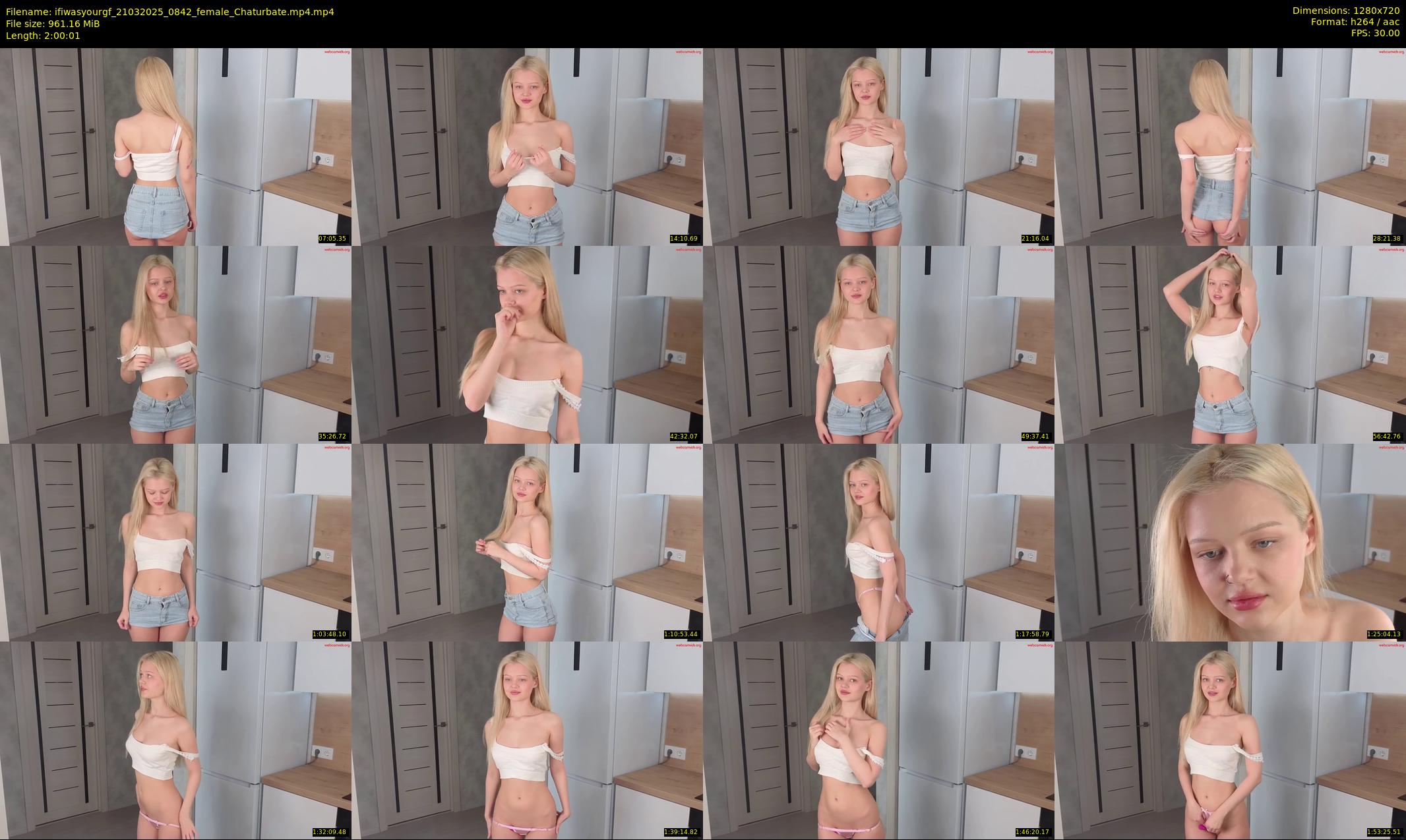 ifiwasyourgf — 121 minute Chaturbate female cam show recording, 720p, Mar 21, 2025