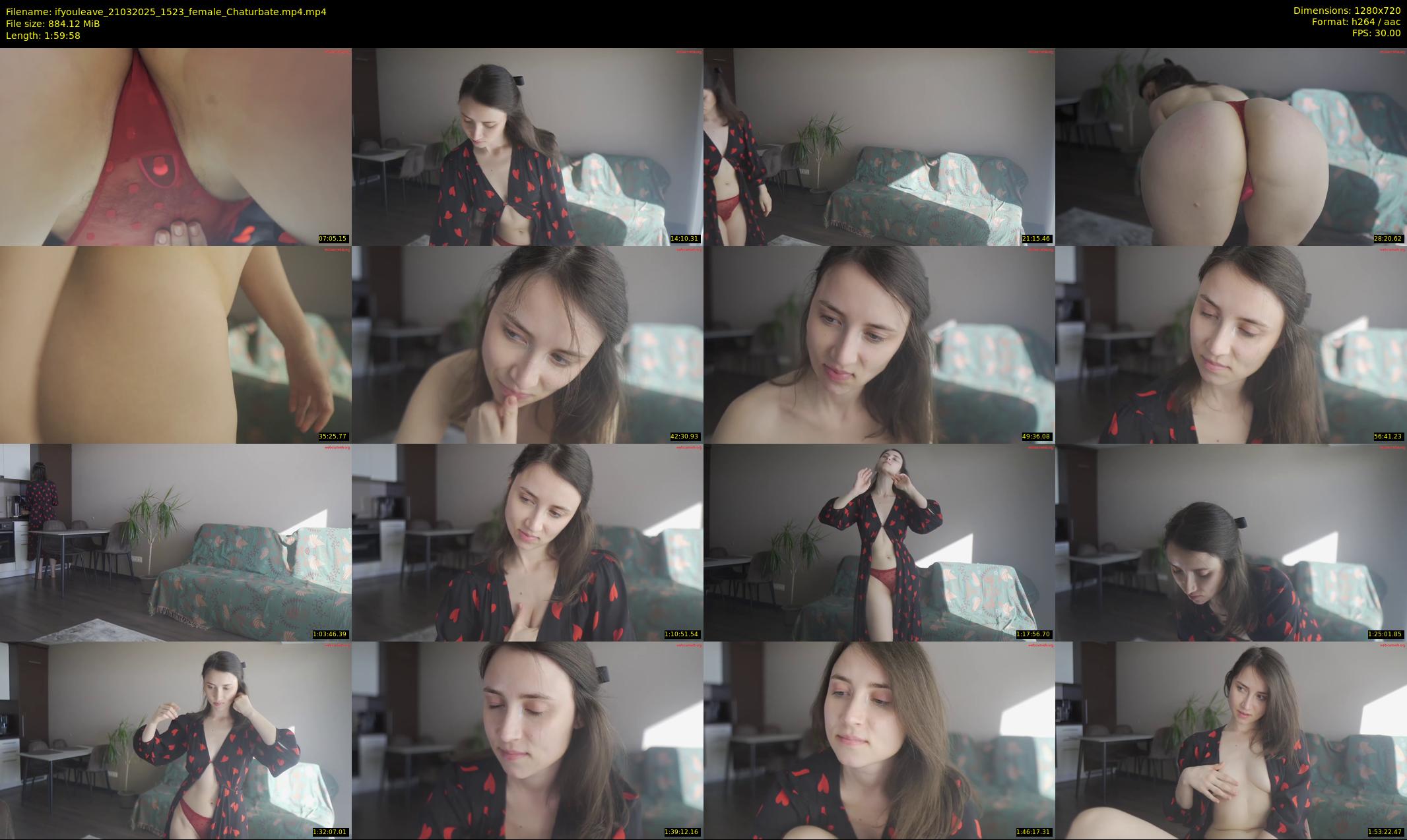 ifyouleave — 120 minute Chaturbate female cam show recording, 720p, Mar 21, 2025