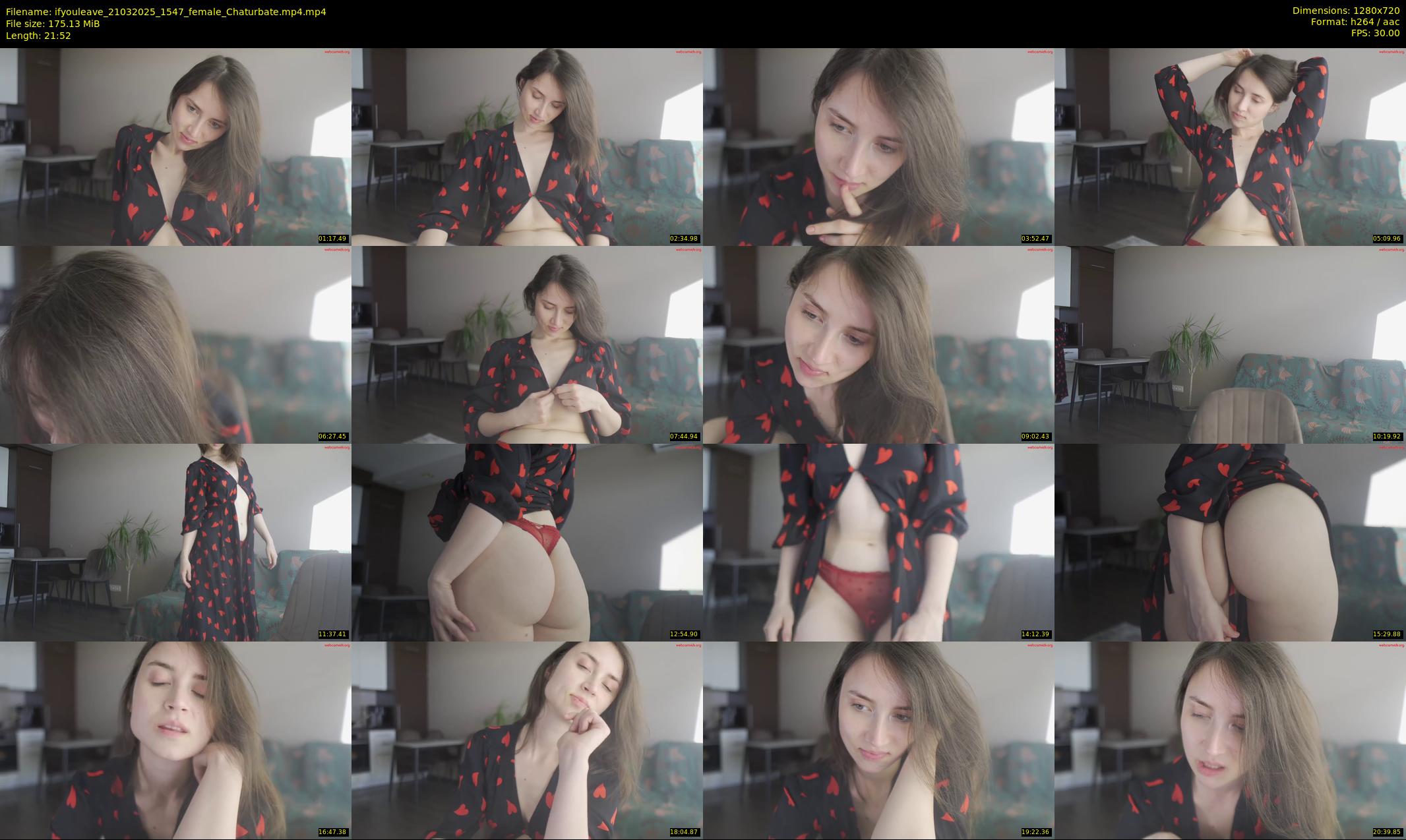 ifyouleave — 22 minute Chaturbate female cam show recording, 720p, Mar 21, 2025