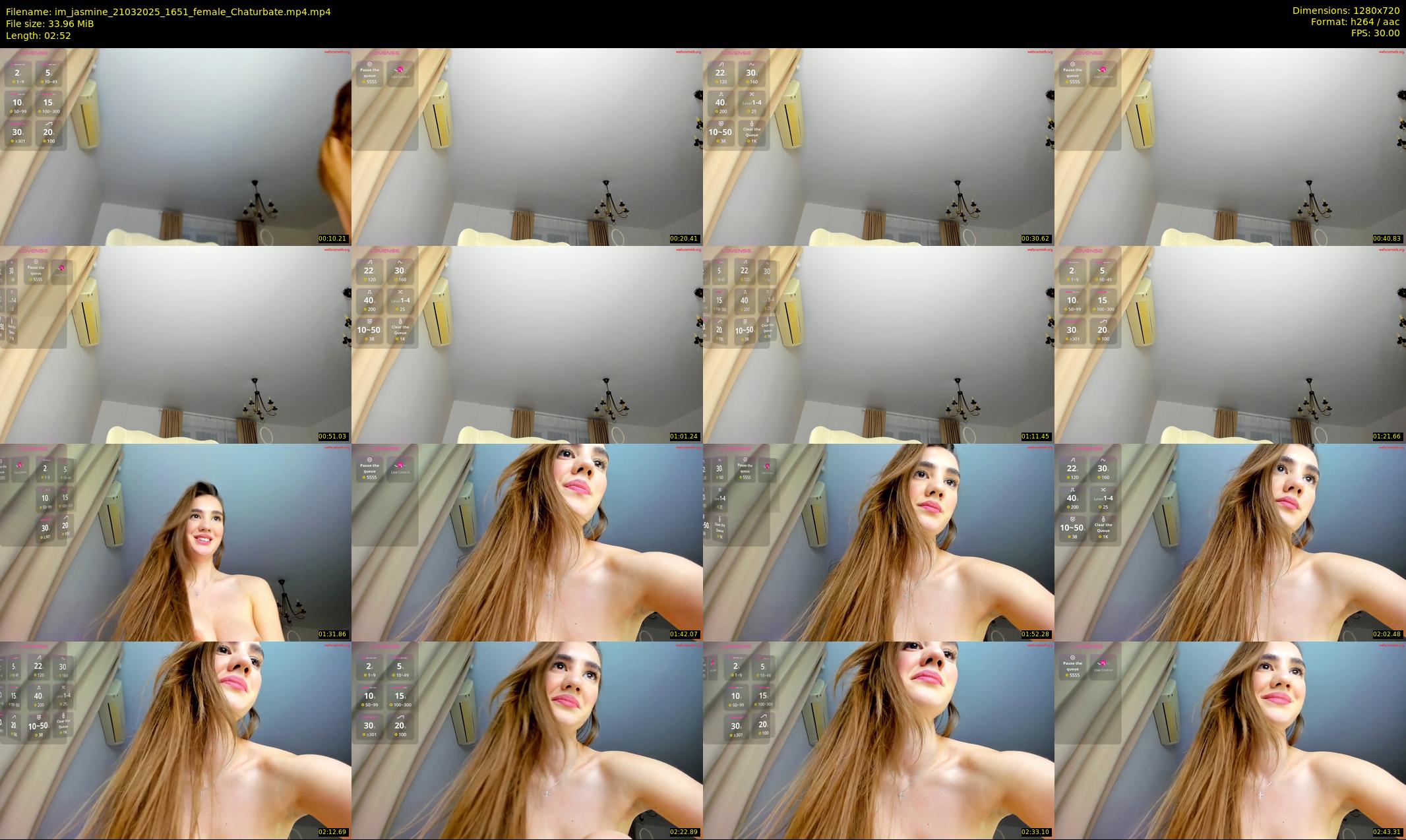 im_jasmine — 3 minute Chaturbate female cam show recording, 720p, Mar 21, 2025