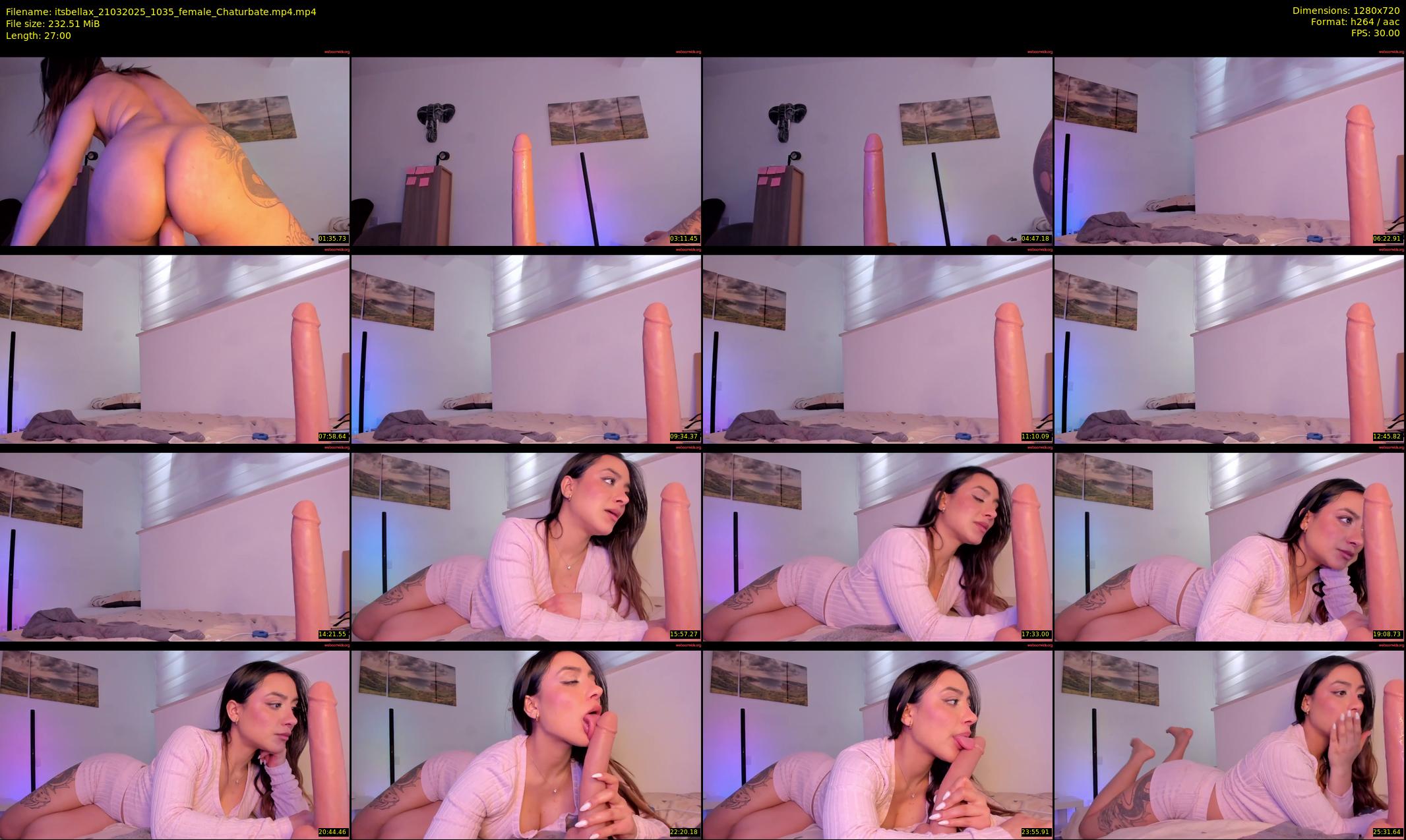 itsbellax — 27 minute Chaturbate female cam show recording, 720p, Mar 21, 2025