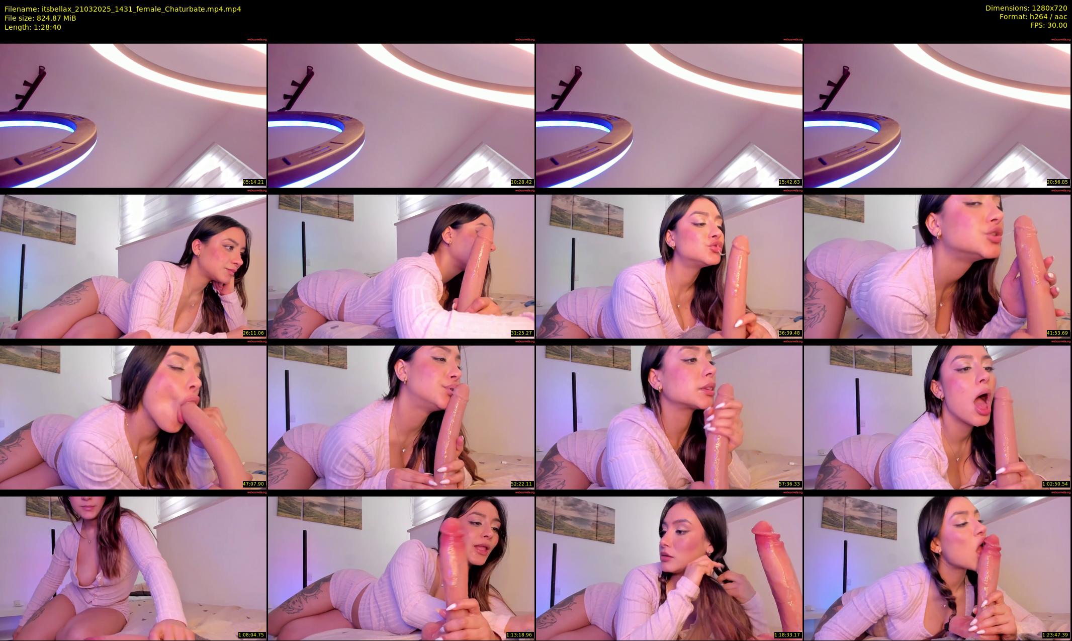 itsbellax — 89 minute Chaturbate female cam show recording, 720p, Mar 21, 2025