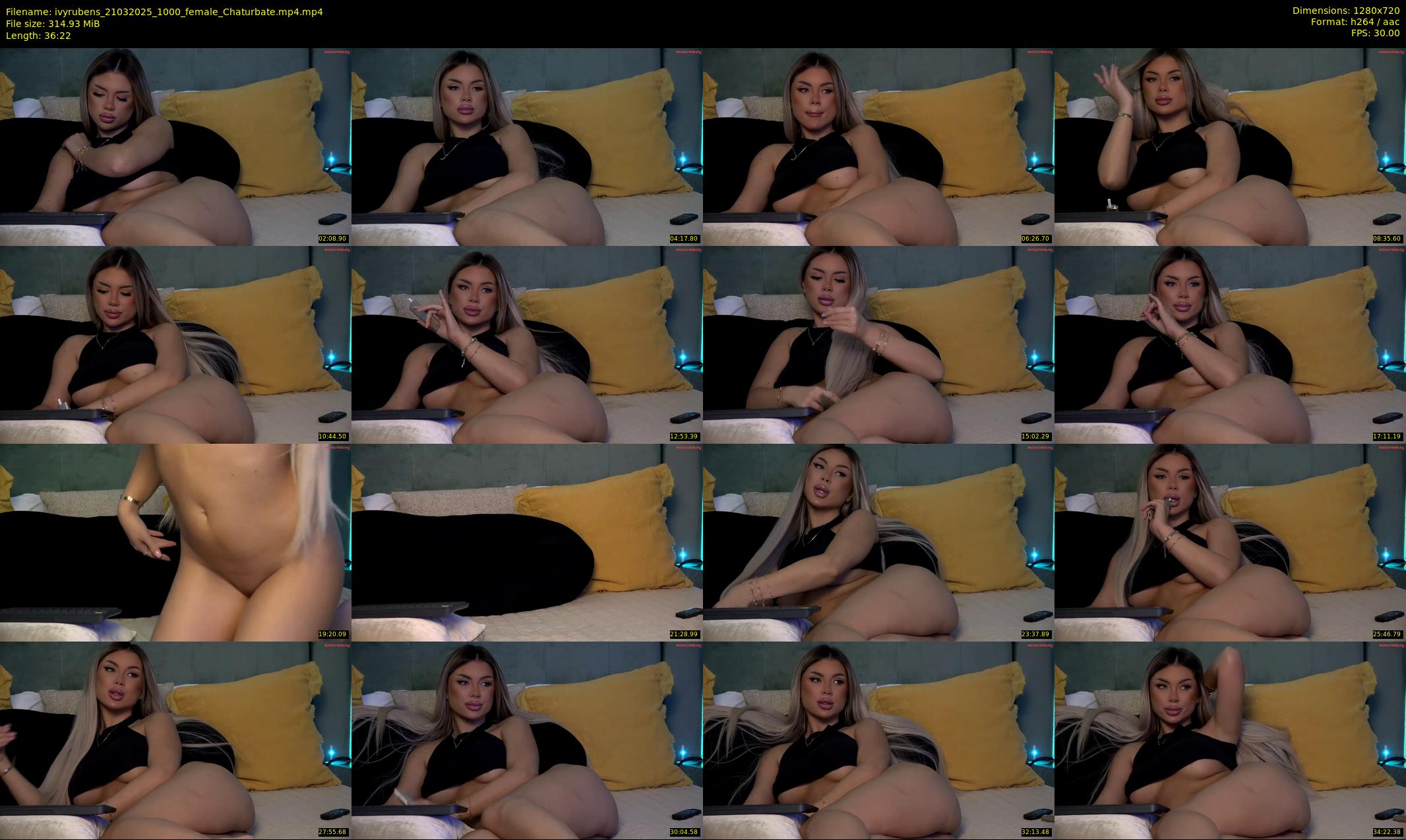 ivyrubens — 37 minute Chaturbate female cam show recording, 720p, Mar 21, 2025