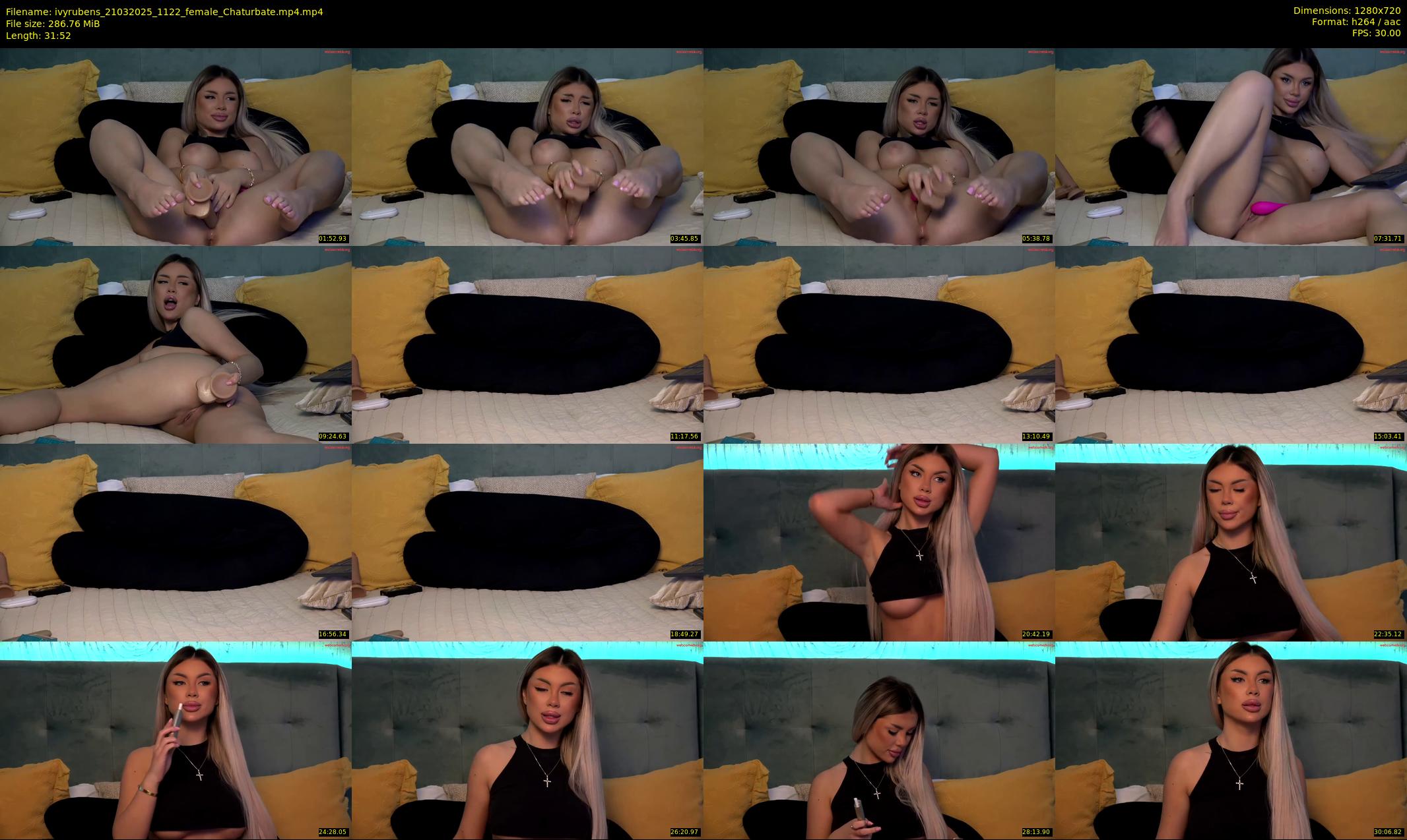 ivyrubens — 32 minute Chaturbate female cam show recording, 720p, Mar 21, 2025