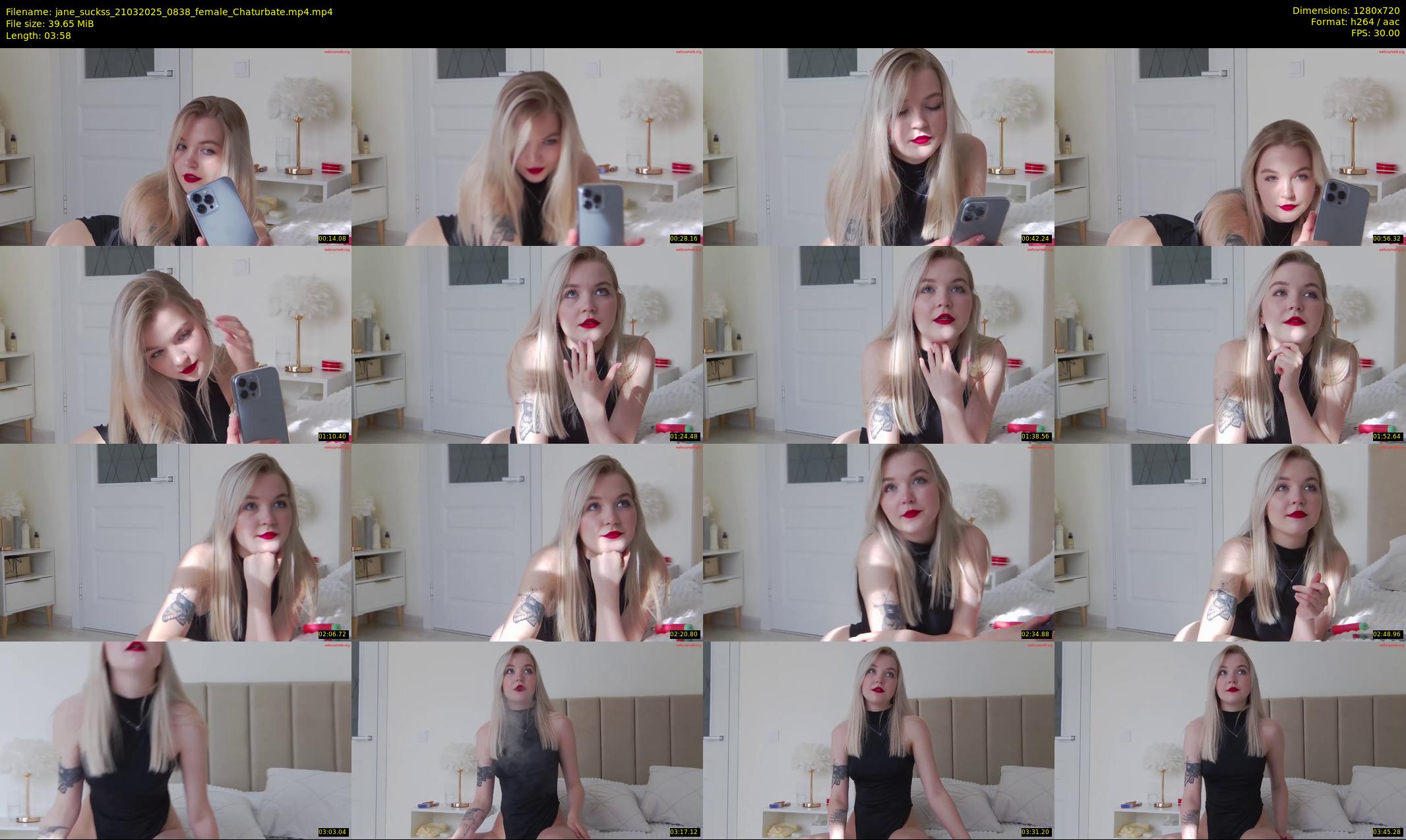 jane_suckss — 4 minute Chaturbate female cam show recording, 720p, Mar 21, 2025