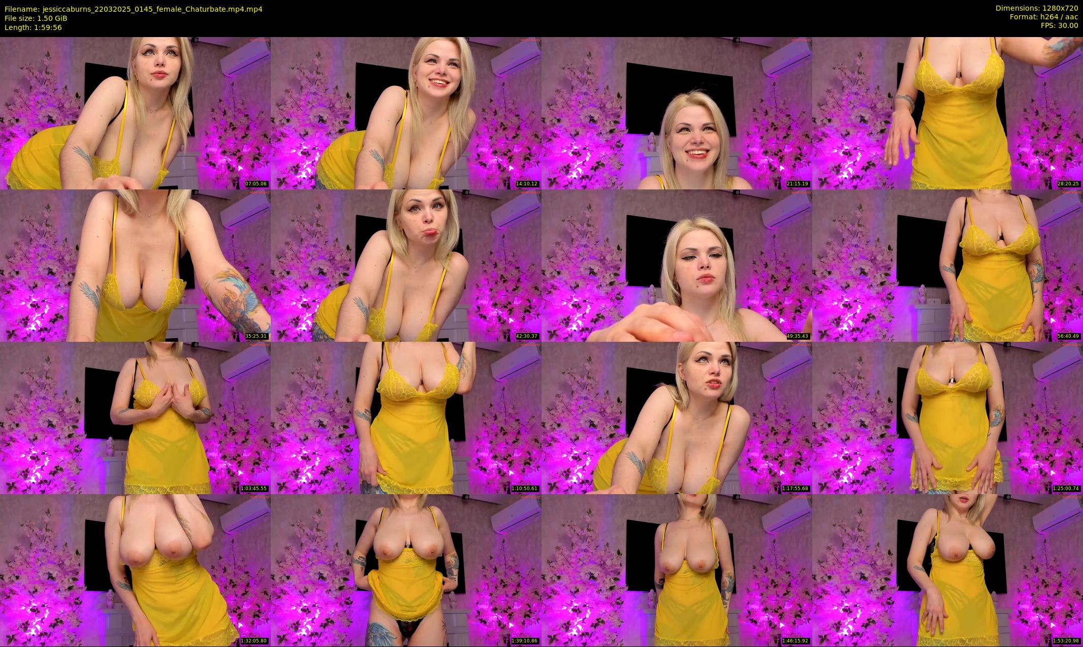 jessiccaburns — 120 minute Chaturbate female cam show recording, 720p, Mar 22, 2025
