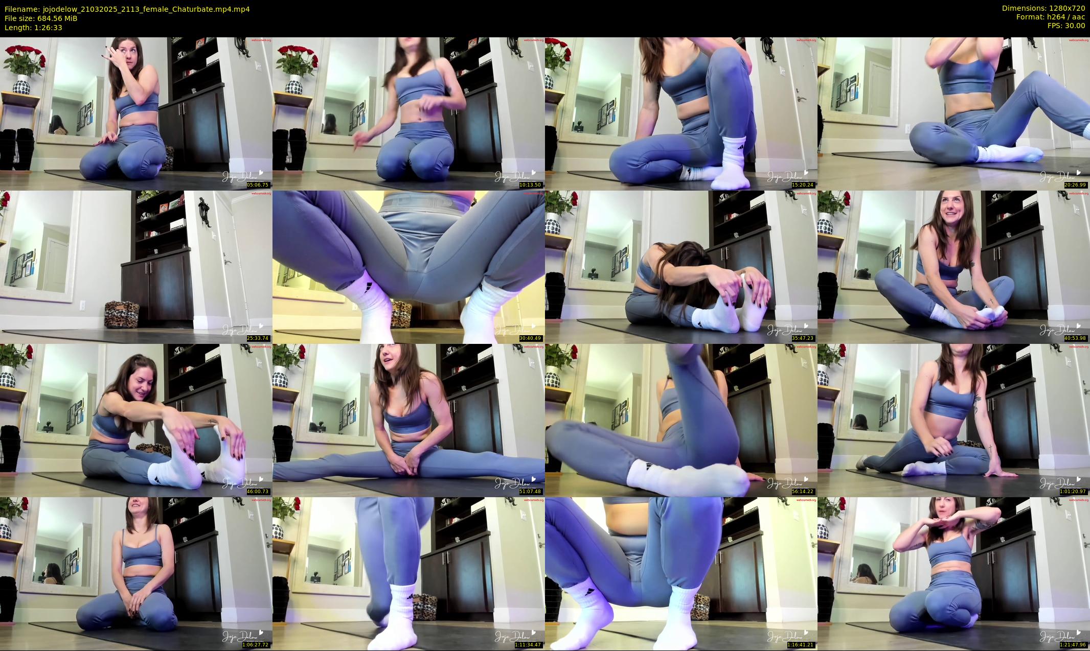jojodelow — 87 minute Chaturbate female cam show recording, 720p, Mar 21, 2025