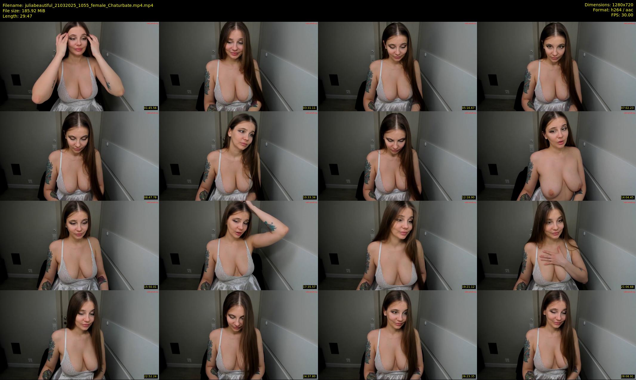 juliabeautiful — 30 minute Chaturbate female cam show recording, 720p, Mar 21, 2025
