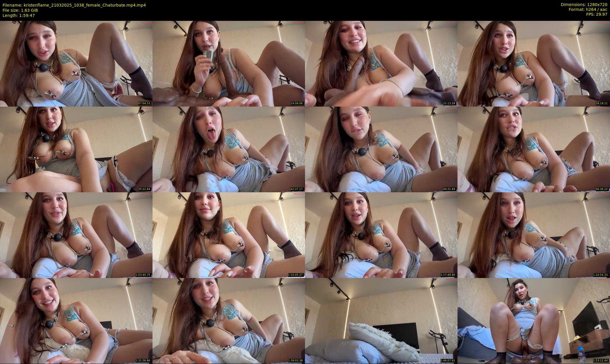 kristenflame — 120 minute Chaturbate couple cam show recording, 720p, Mar 21, 2025