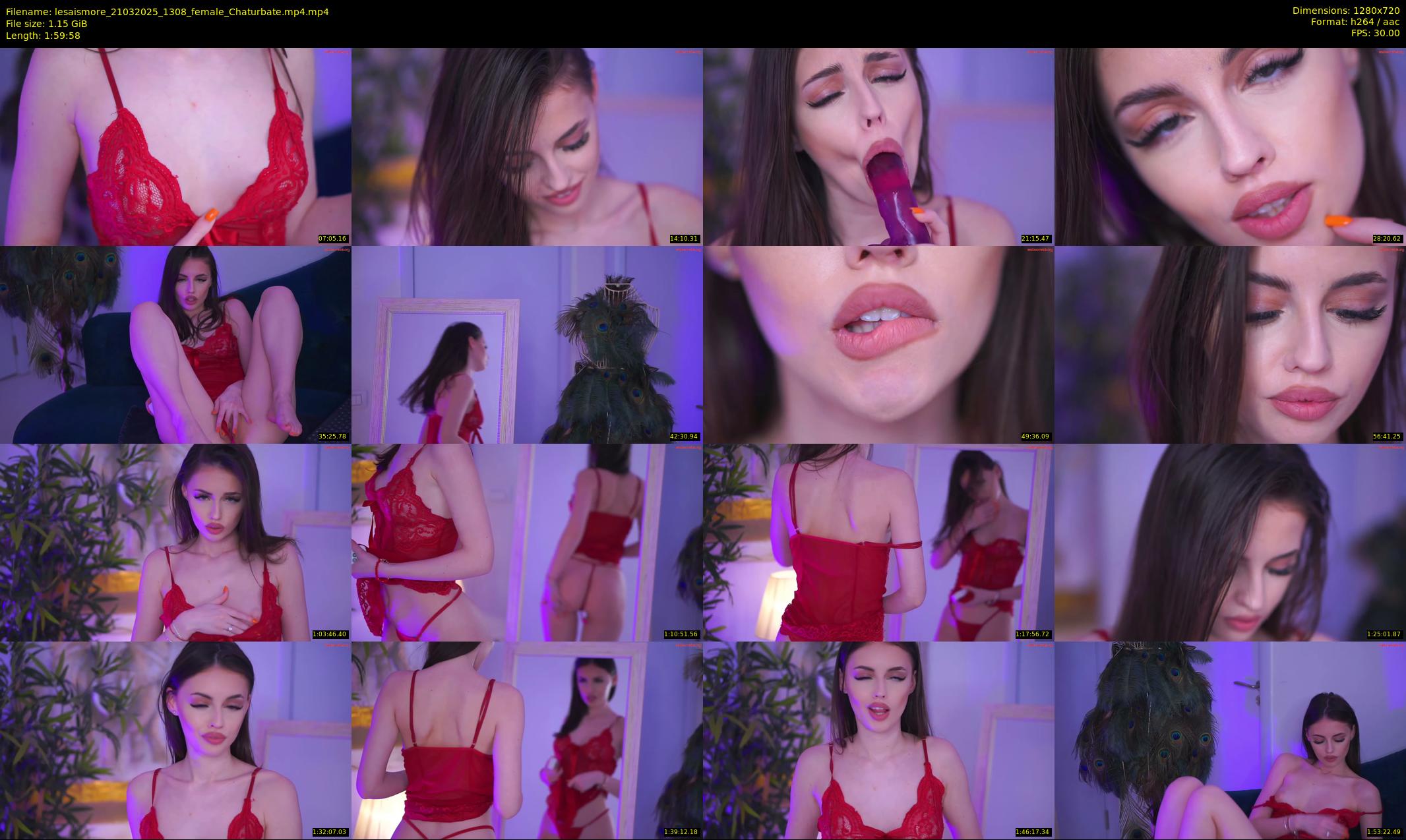 lesaismore — 120 minute Chaturbate female cam show recording, 720p, Mar 21, 2025