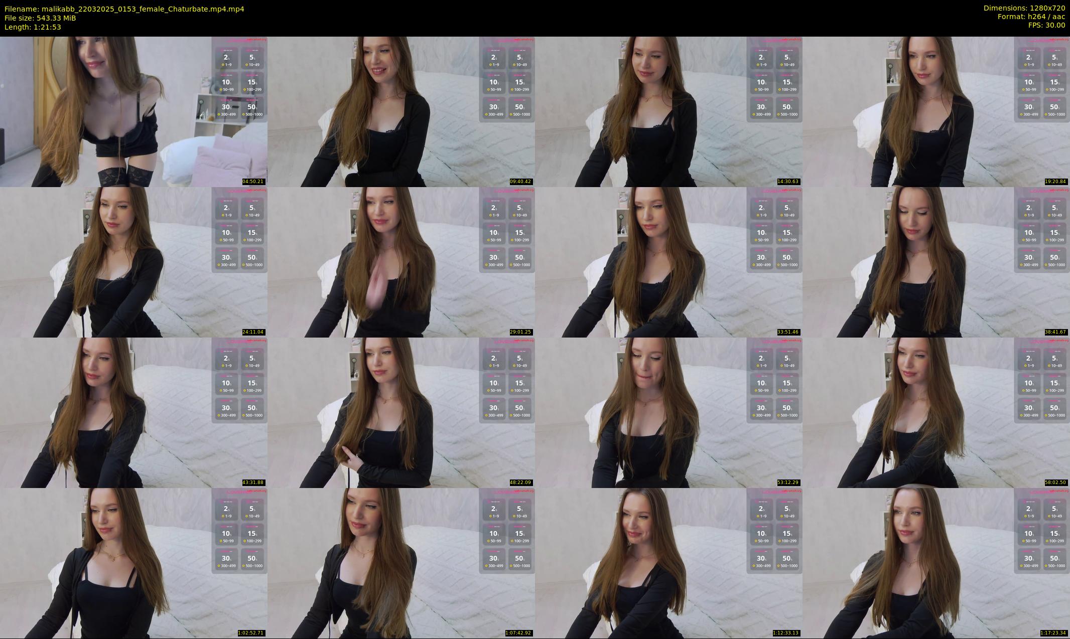 malikabb — 82 minute Chaturbate female cam show recording, 720p, Mar 22, 2025