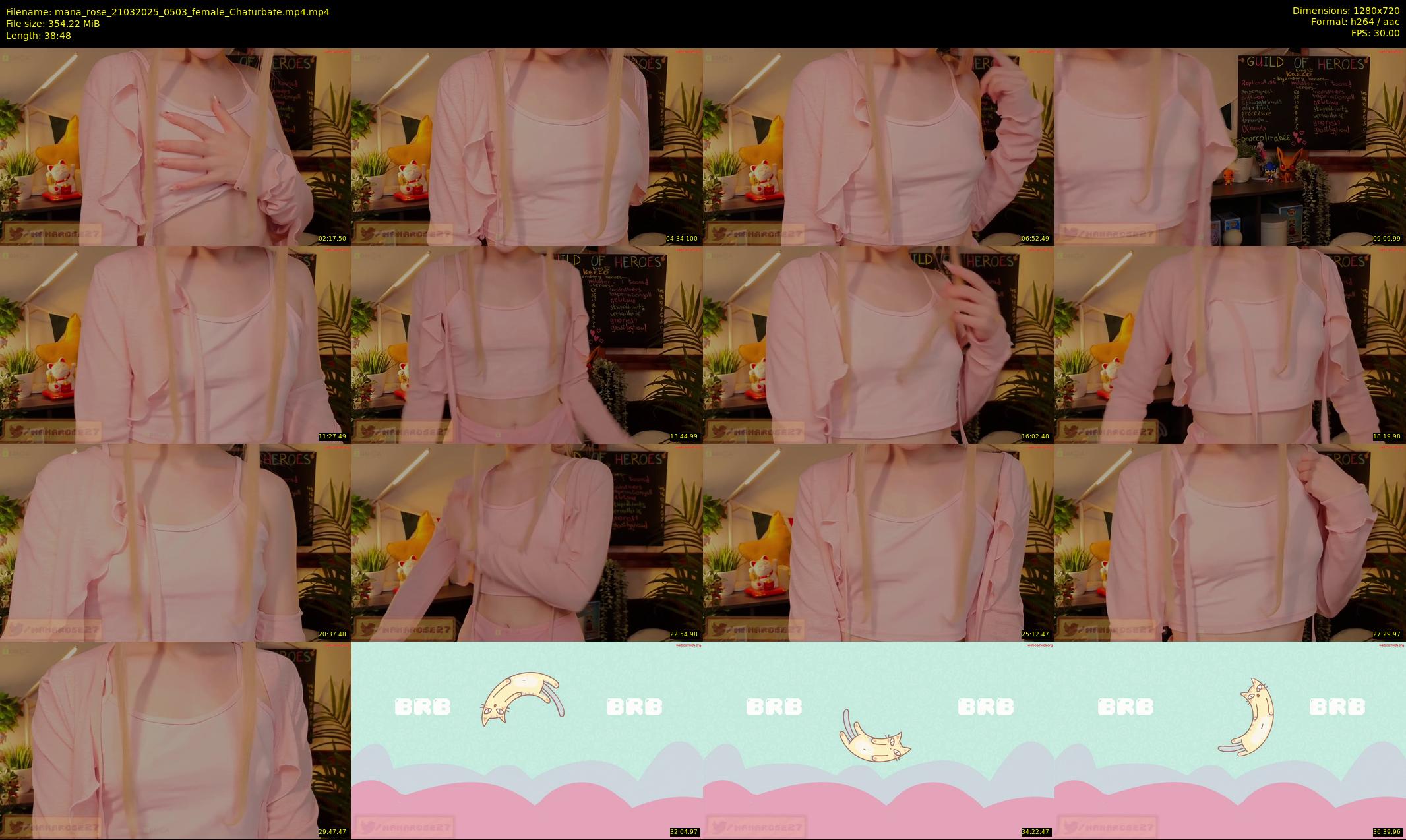 mana_rose — 39 minute Chaturbate female cam show recording, 720p, Mar 21, 2025