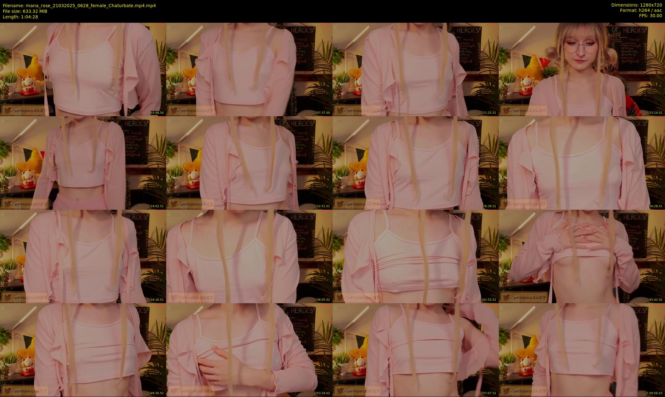 mana_rose — 65 minute Chaturbate female cam show recording, 720p, Mar 21, 2025