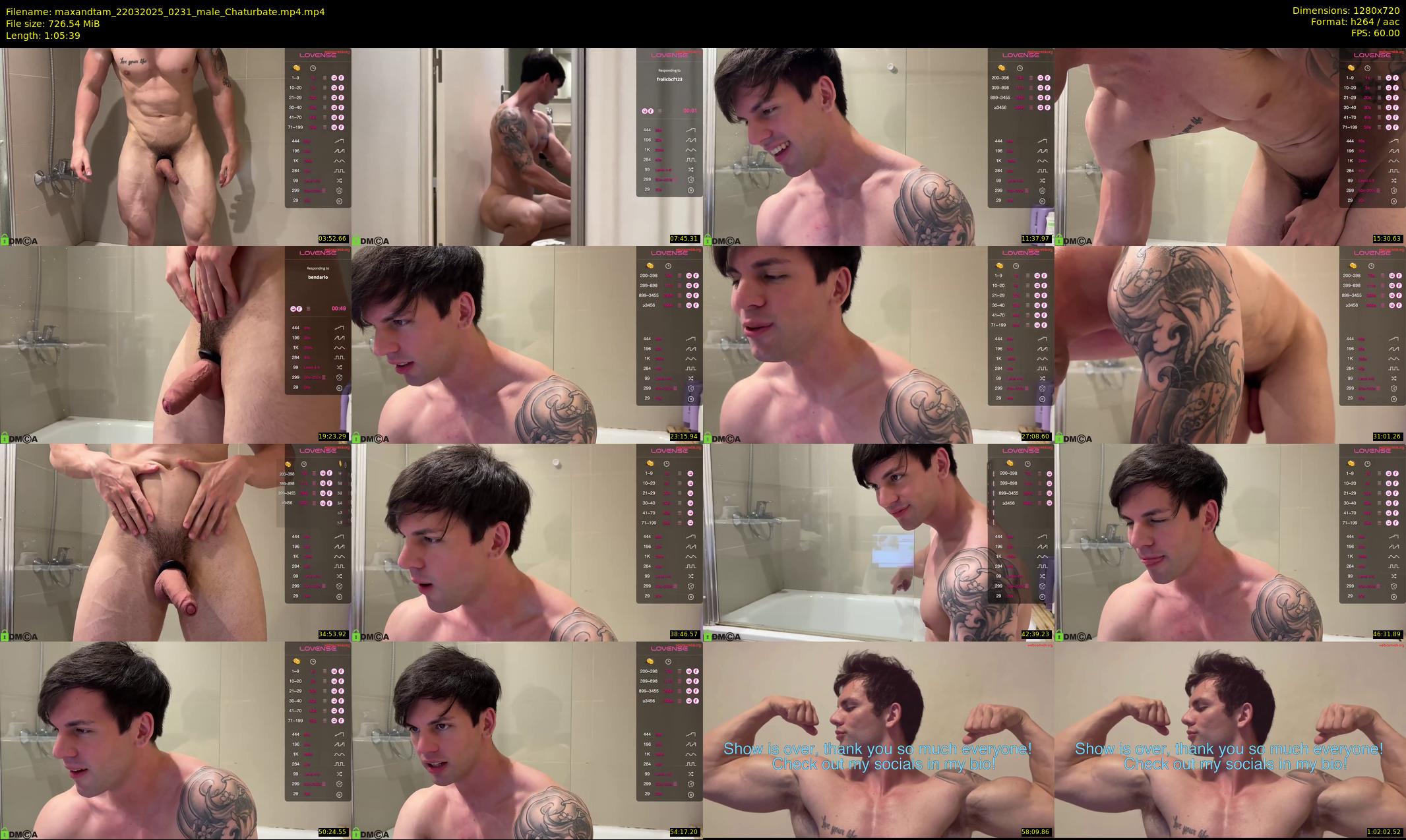 maxandtam — 66 minute Chaturbate couple cam show recording, 720p, Mar 22, 2025