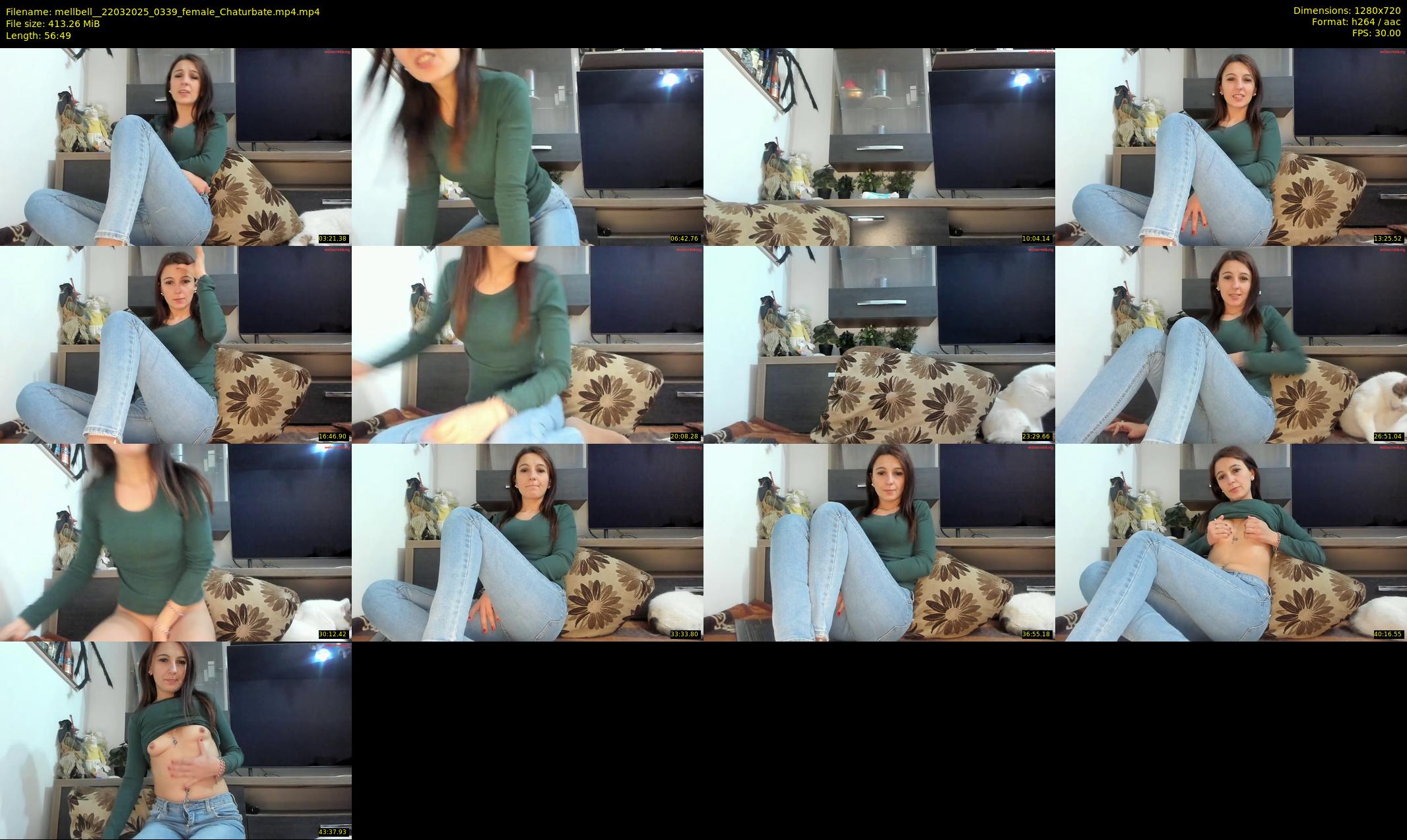 mellbell_ — 57 minute Chaturbate female cam show recording, 720p, Mar 22, 2025