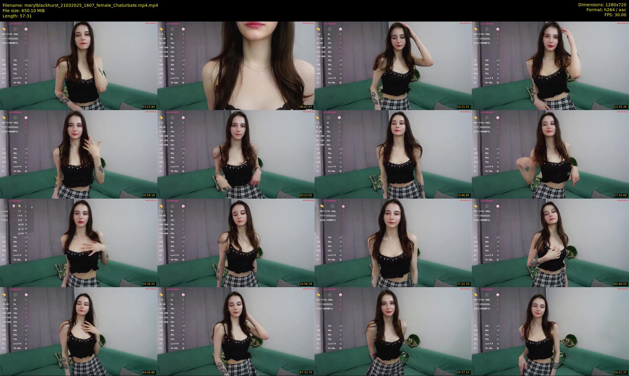 merylblackhurst — 58 minute Chaturbate female cam show recording, 720p, Mar 21, 2025