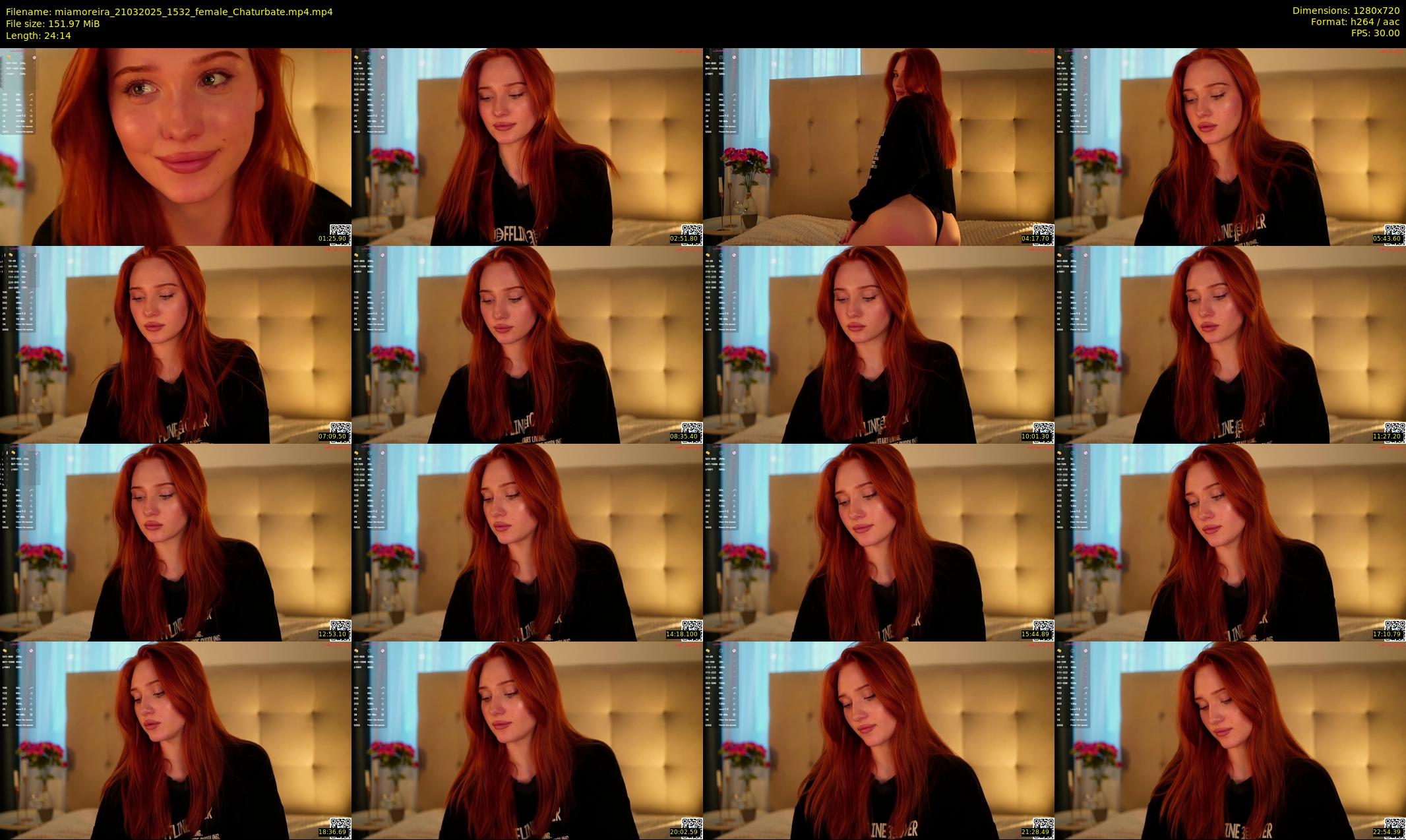 miamoreira — 25 minute Chaturbate female cam show recording, 720p, Mar 21, 2025