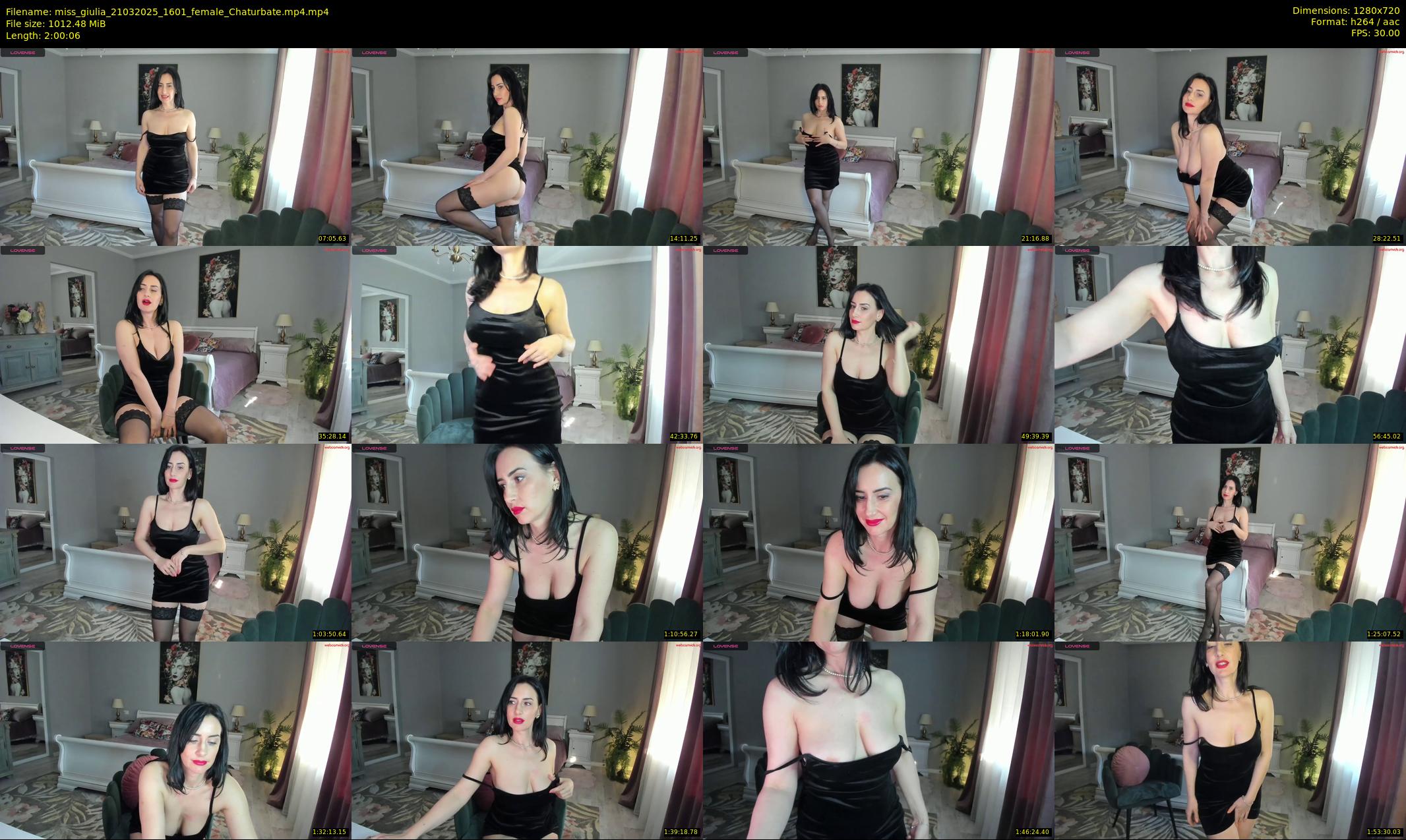 miss_giulia — 121 minute Chaturbate female cam show recording, 720p, Mar 21, 2025