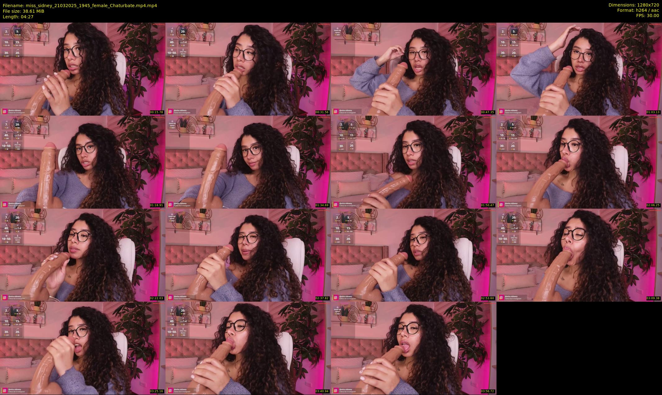 miss_sidney — 5 minute Chaturbate female cam show recording, 720p, Mar 21, 2025