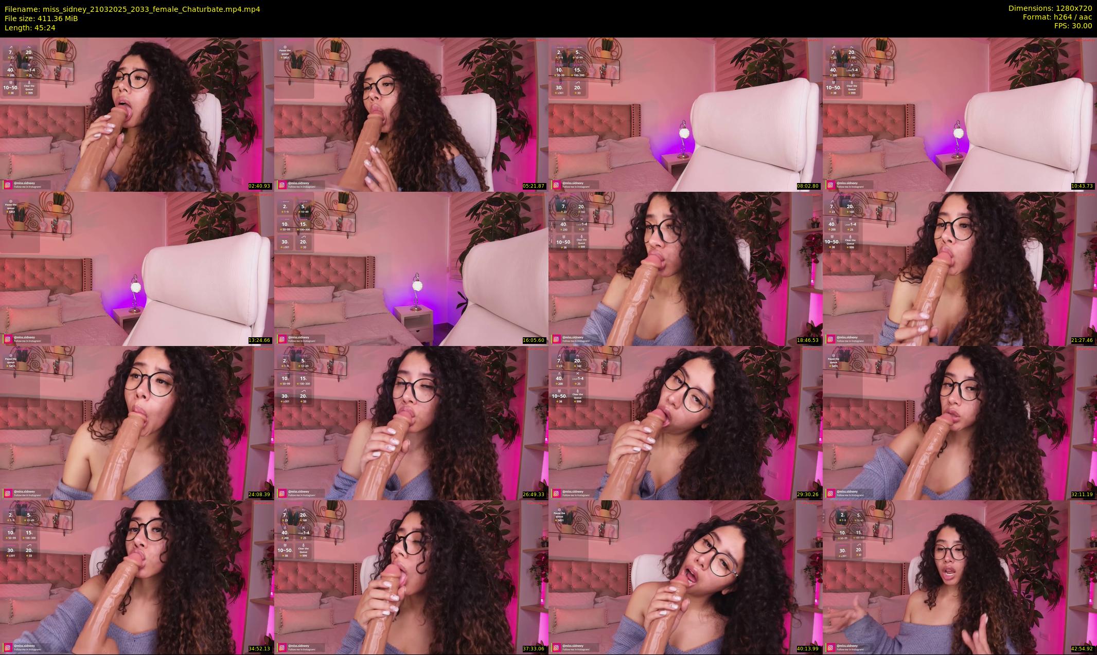 miss_sidney — 46 minute Chaturbate female cam show recording, 720p, Mar 21, 2025