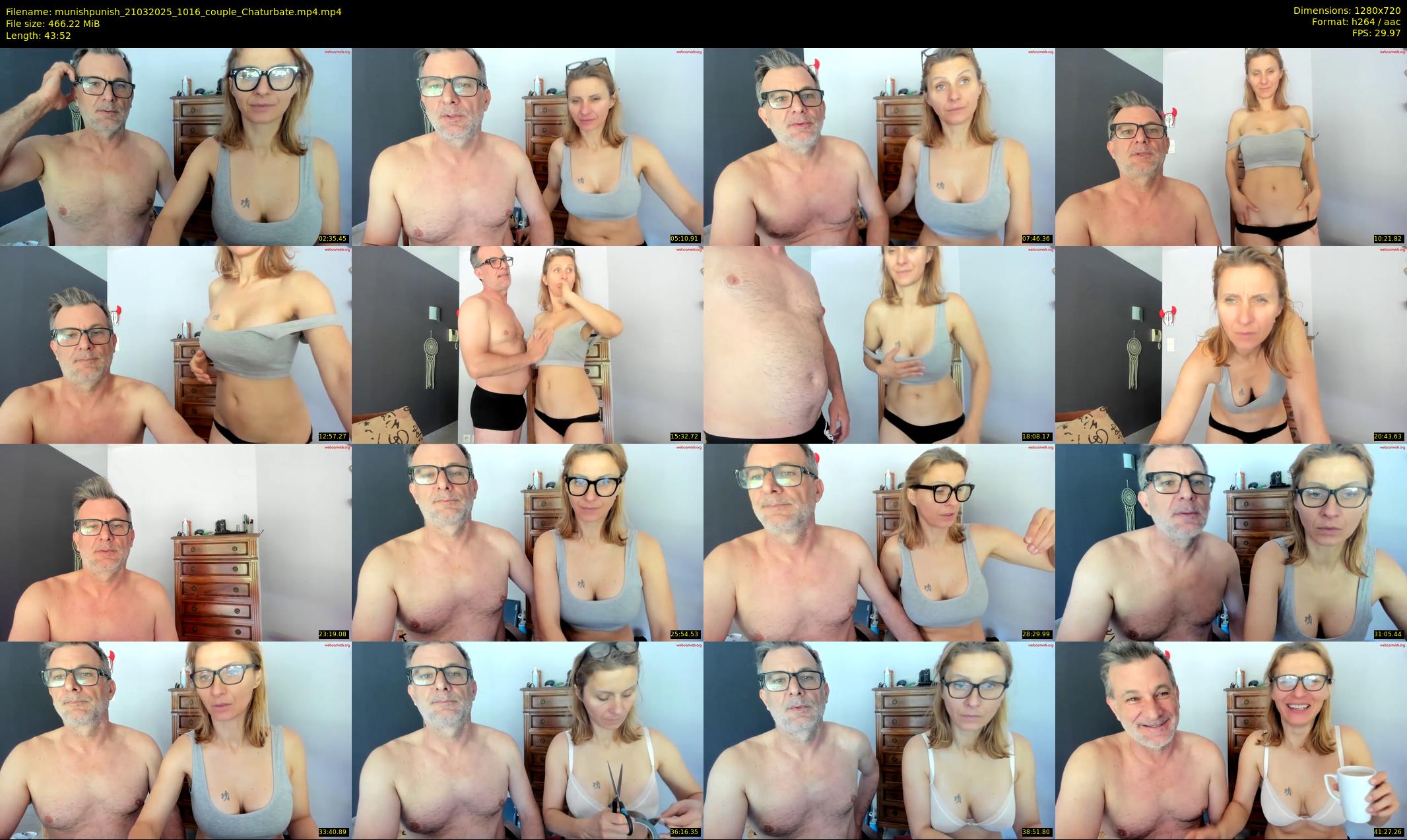 munishpunish — 44 minute Chaturbate couple cam show recording, 720p, Mar 21, 2025