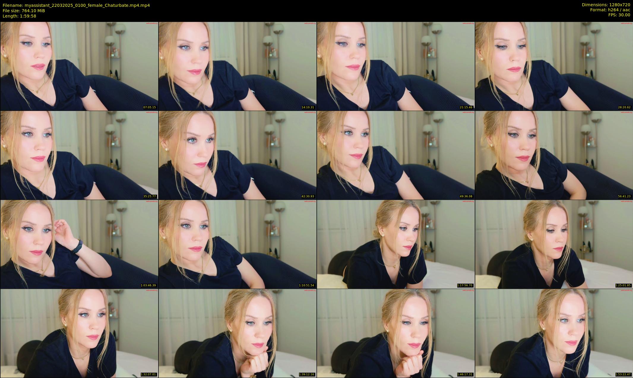 myassistant — 120 minute Chaturbate female cam show recording, 720p, Mar 22, 2025