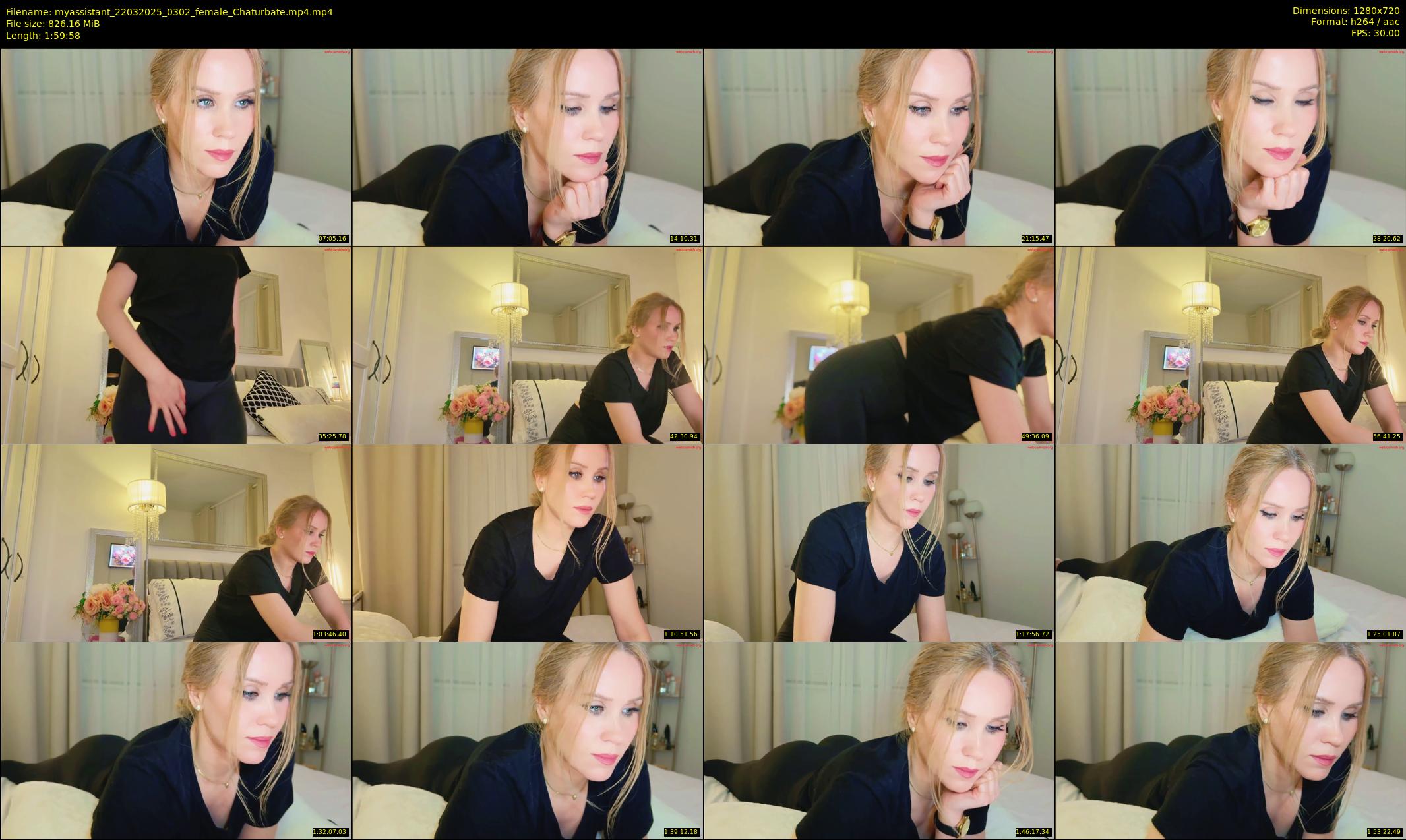 myassistant — 120 minute Chaturbate female cam show recording, 720p, Mar 22, 2025