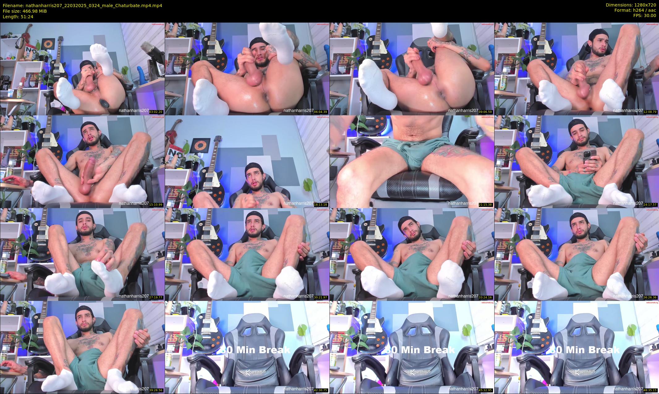 nathanharris207 — 52 minute Chaturbate male cam show recording, 720p, Mar 22, 2025