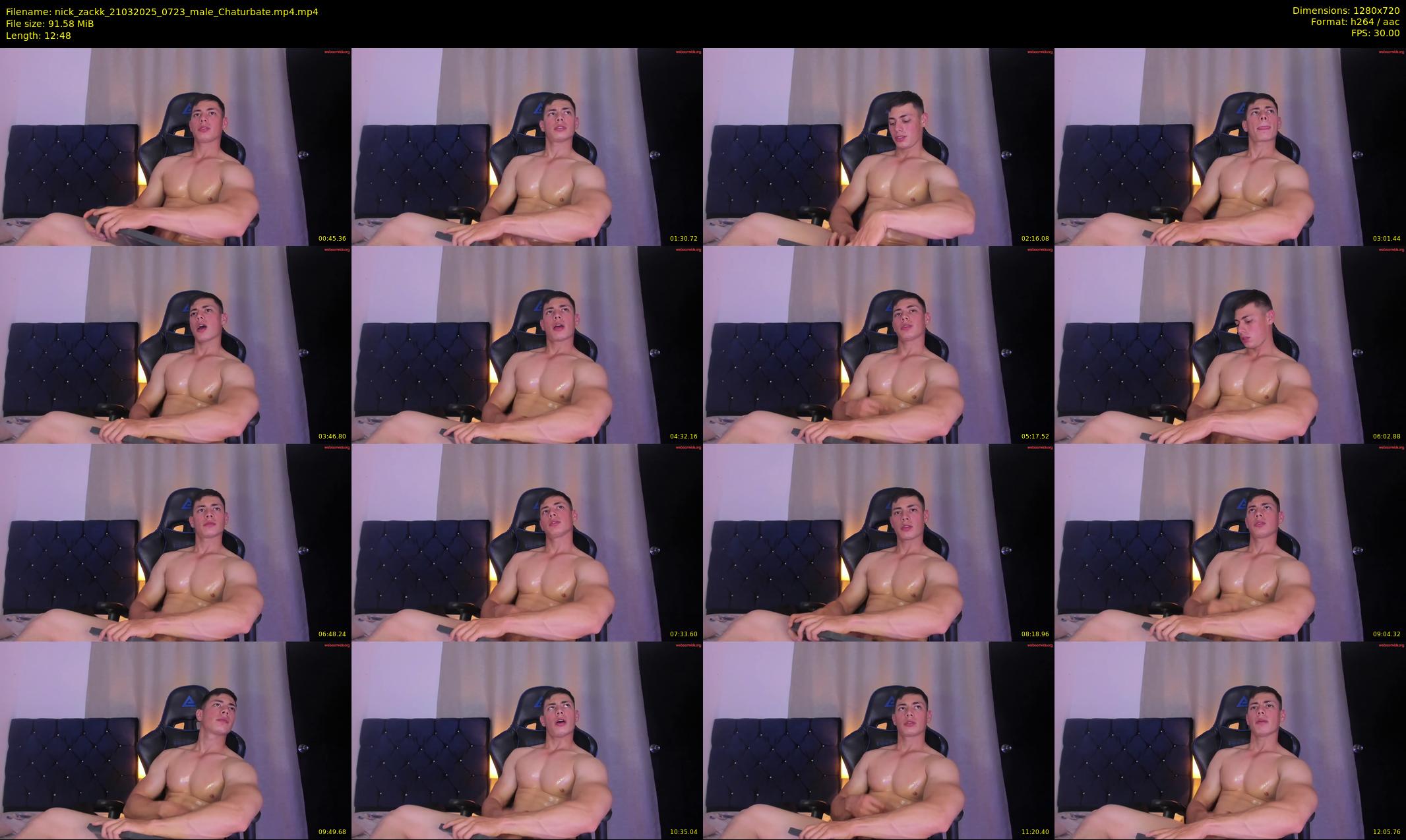 nick_zackk — 13 minute Chaturbate male cam show recording, 720p, Mar 21, 2025