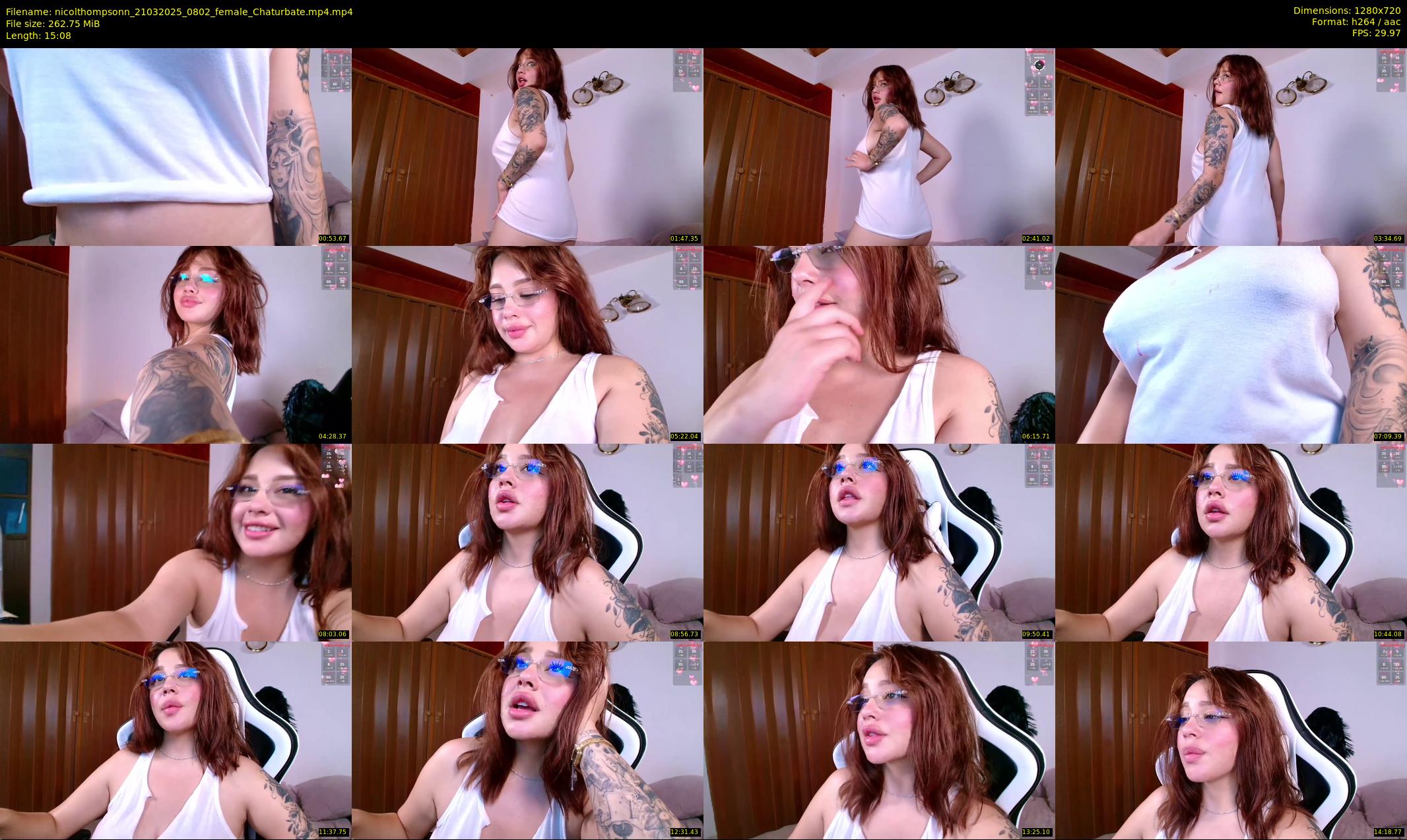 nicolthompsonn — 16 minute Chaturbate female cam show recording, 720p, Mar 21, 2025