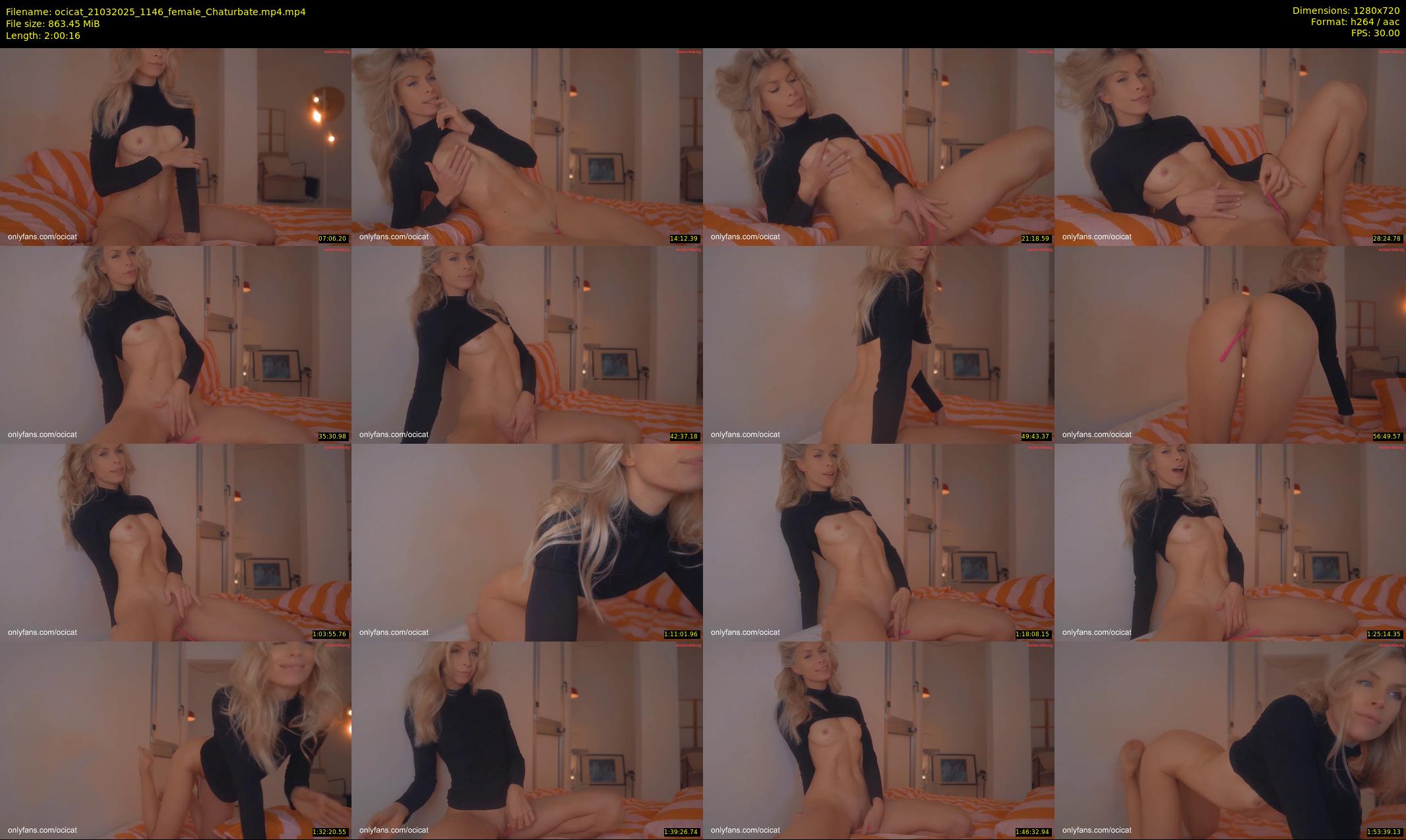 ocicat — 121 minute Chaturbate female cam show recording, 720p, Mar 21, 2025