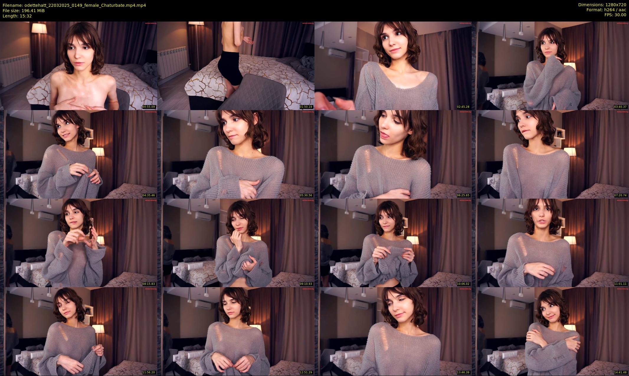odettehatt — 16 minute Chaturbate female cam show recording, 720p, Mar 22, 2025