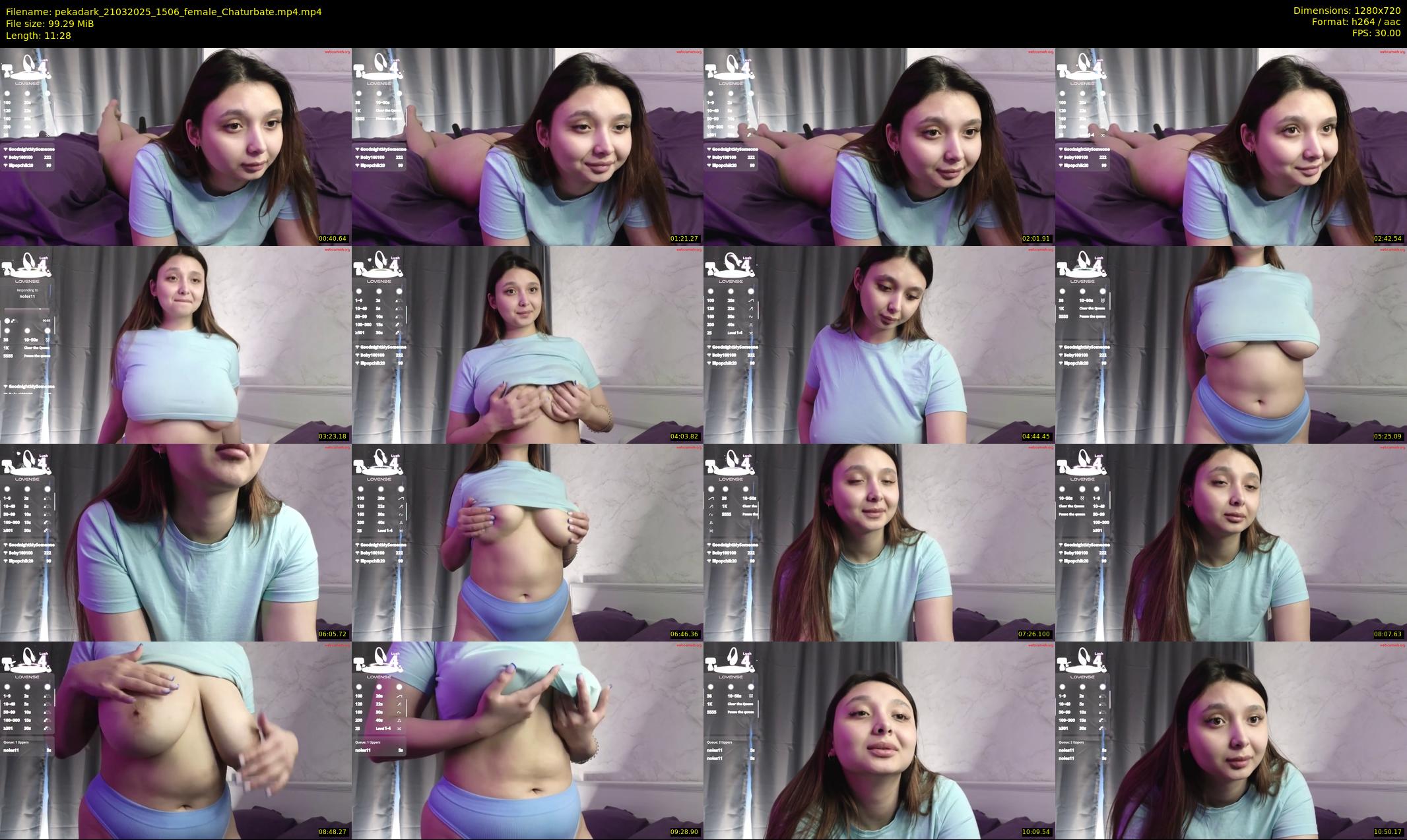 pekadark — 12 minute Chaturbate female cam show recording, 720p, Mar 21, 2025