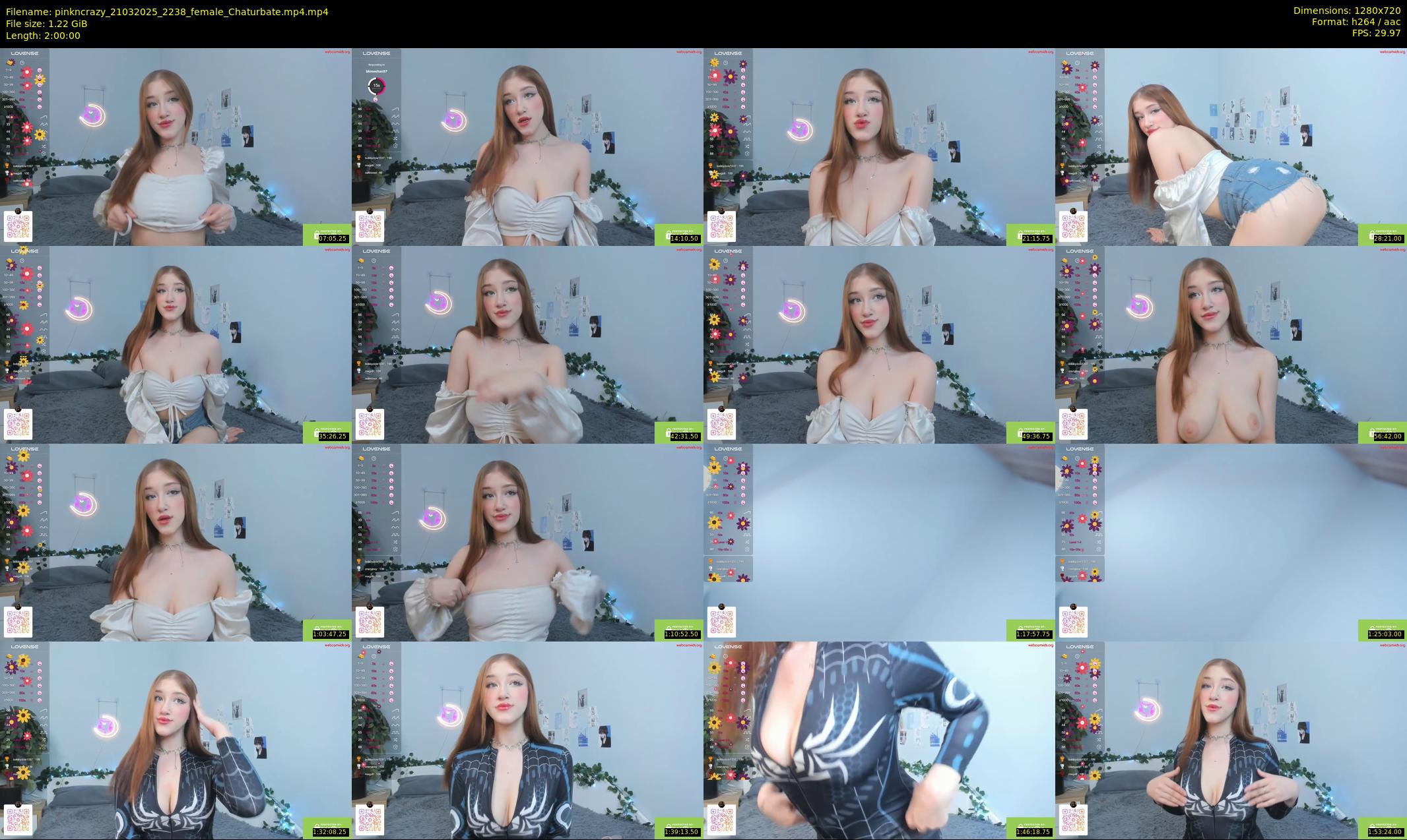 pinkncrazy — 120 minute Chaturbate female cam show recording, 720p, Mar 21, 2025