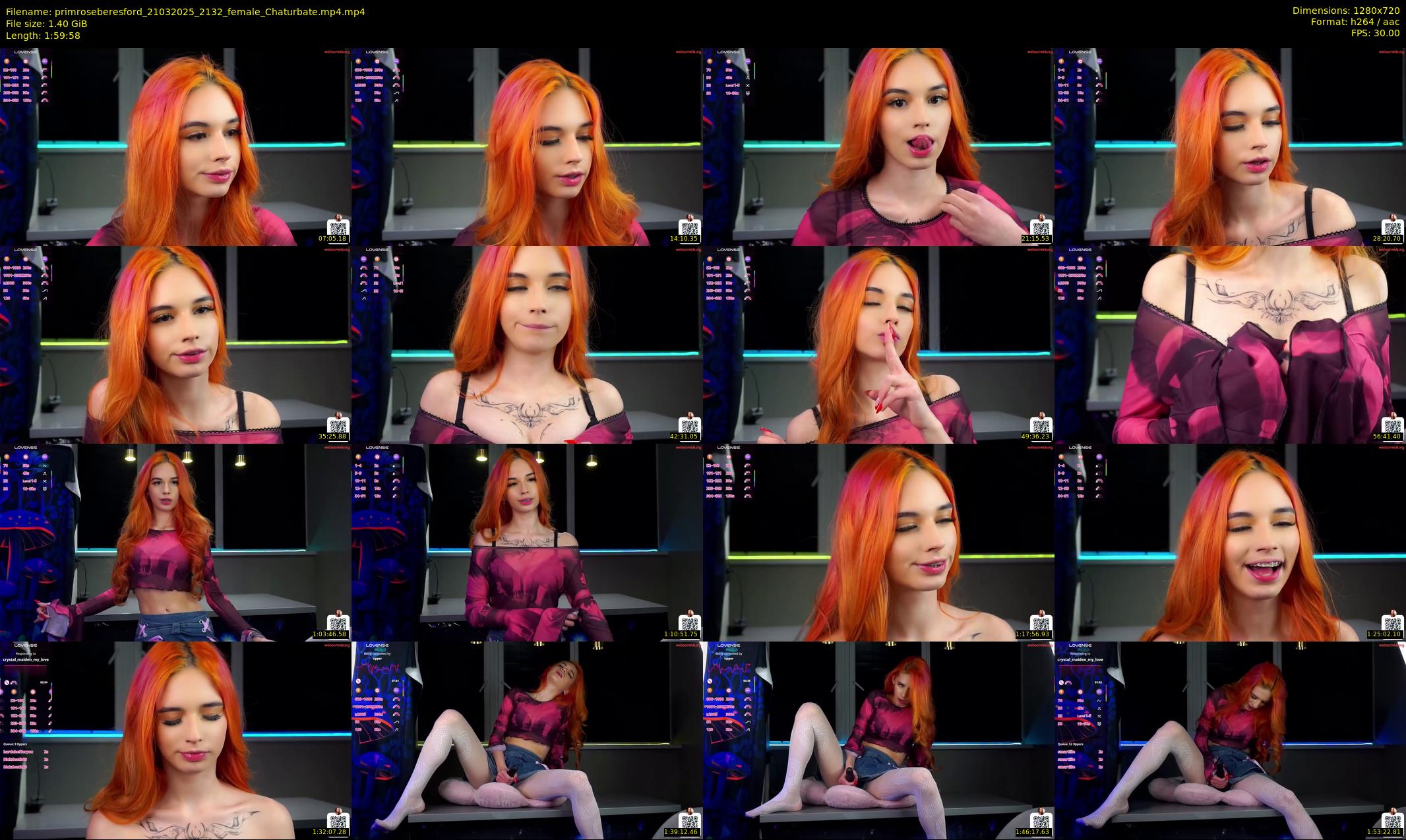 primroseberesford — 120 minute Chaturbate female cam show recording, 720p, Mar 21, 2025