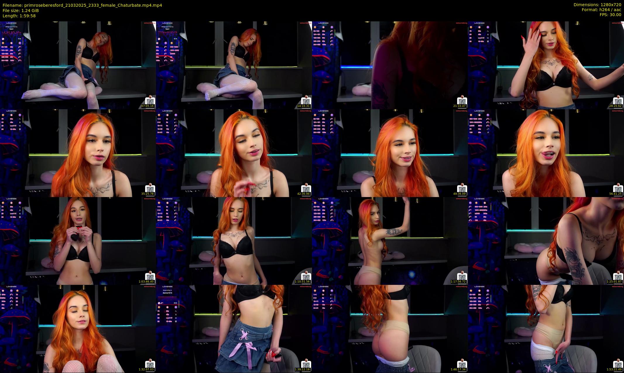 primroseberesford — 120 minute Chaturbate female cam show recording, 720p, Mar 21, 2025