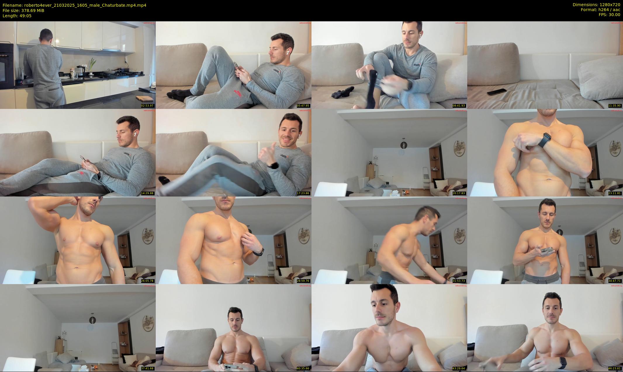 roberto4ever — 50 minute Chaturbate male cam show recording, 720p, Mar 21, 2025