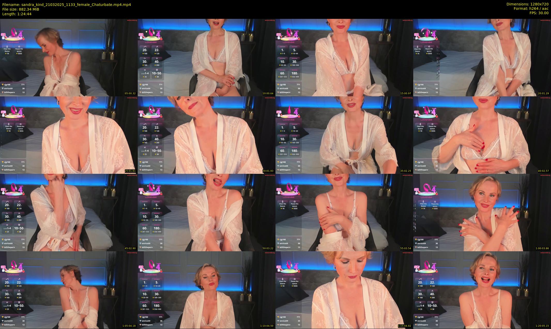 sandra_kind — 85 minute Chaturbate female cam show recording, 720p, Mar 21, 2025